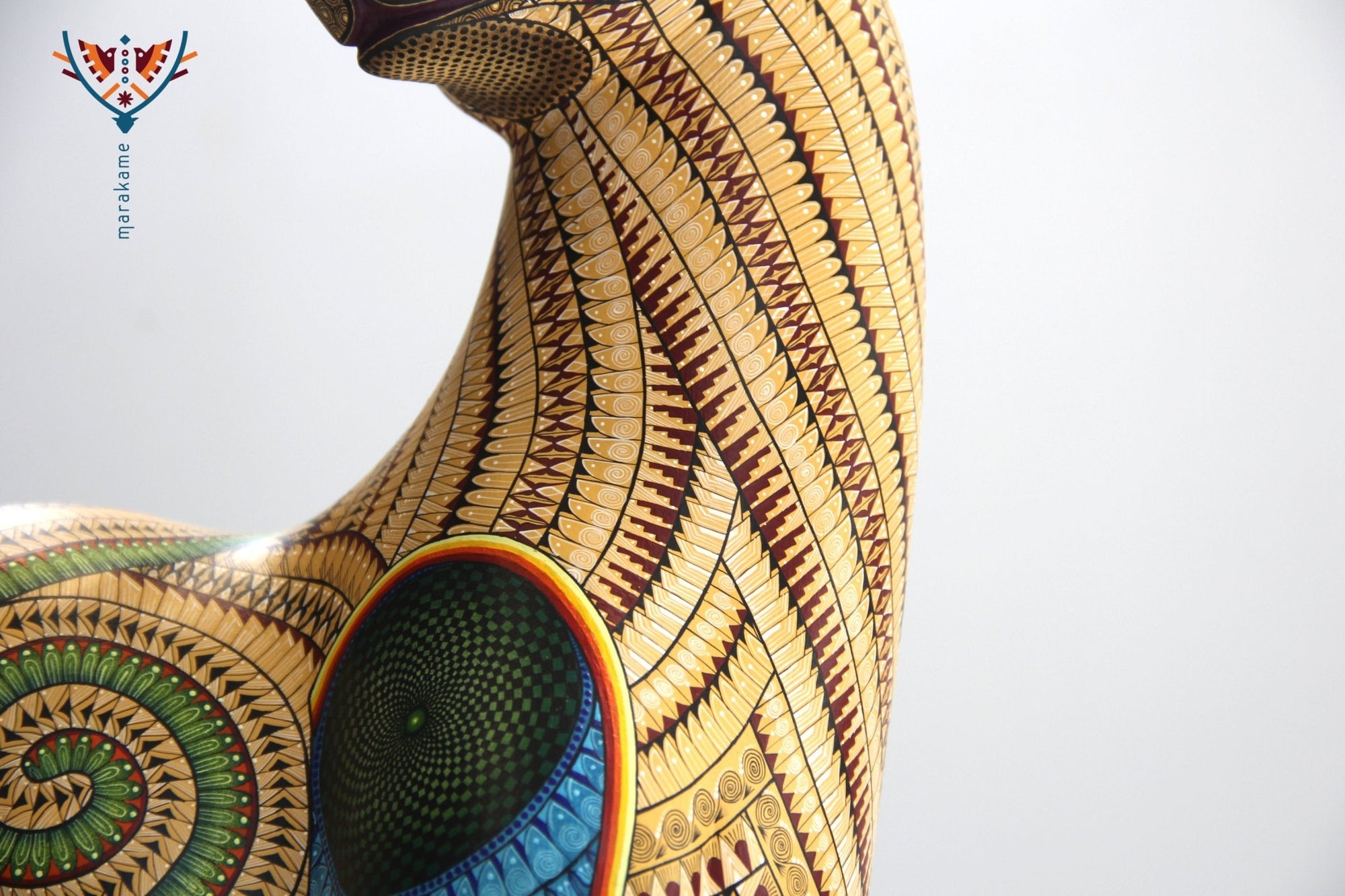 Alebrije - Gran Cheetah - Arte Huichol - Marakame