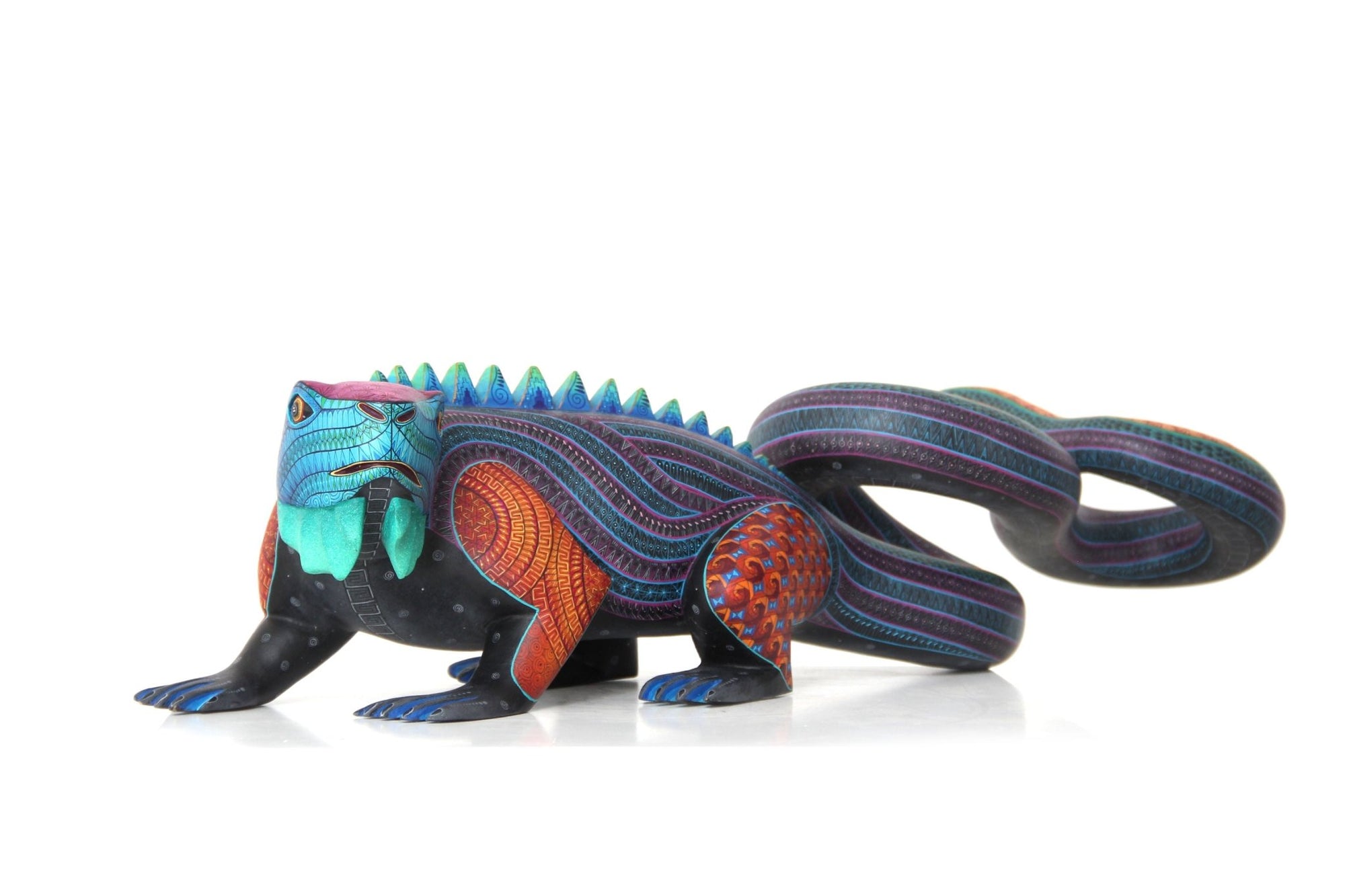 Alebrije - Iguana - Arte Huichol - Marakame