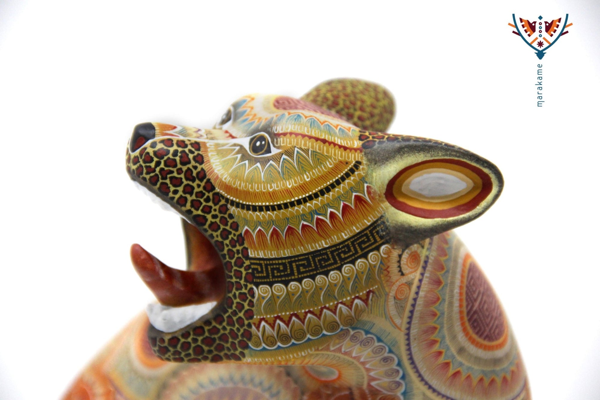 Alebrije Jaguar - Beedxe' II - Arte Huichol - Marakame