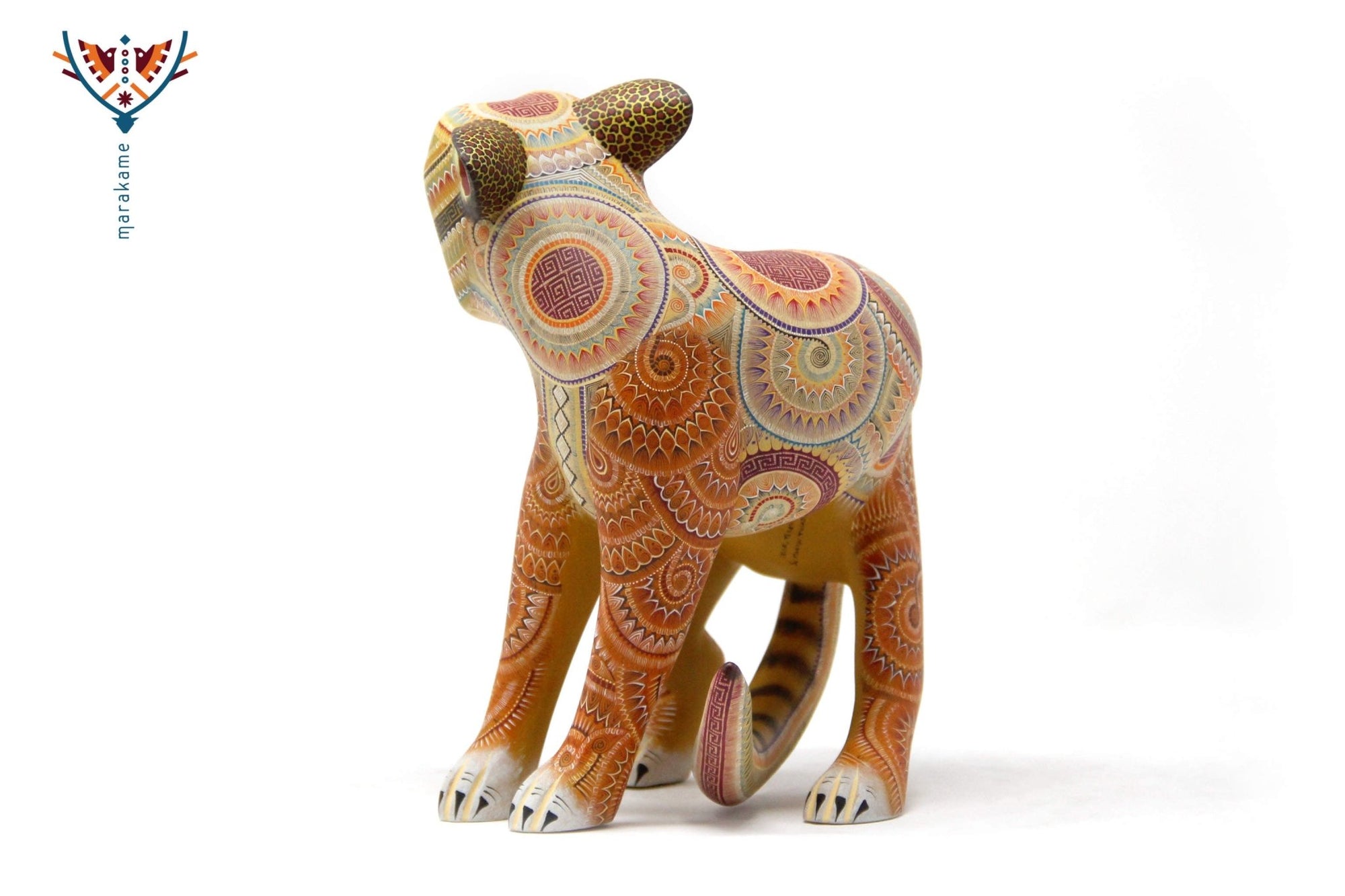 Alebrije Jaguar - Beedxe' II - Arte Huichol - Marakame