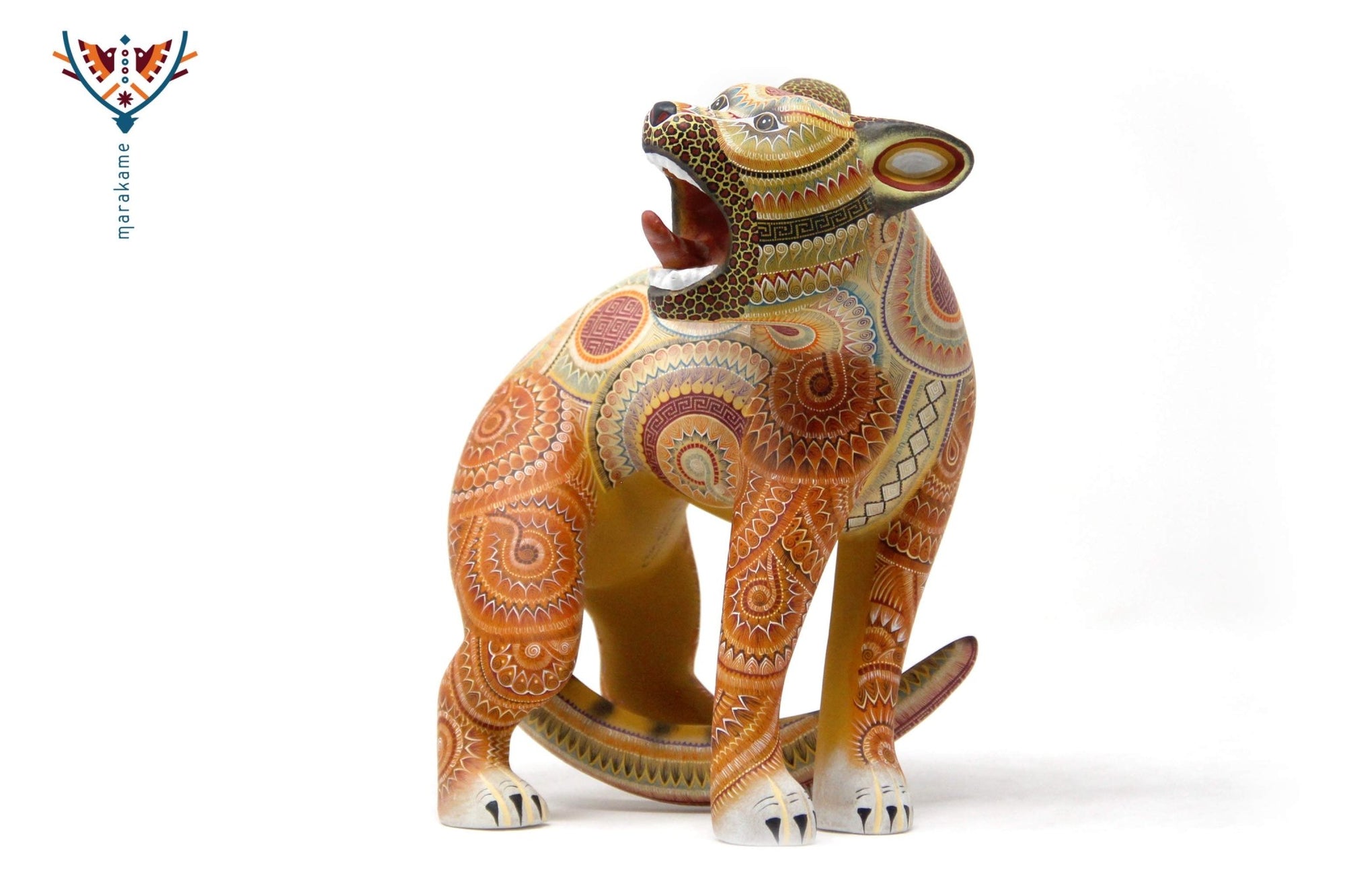 Alebrije Jaguar - Beedxe' II - Arte Huichol - Marakame