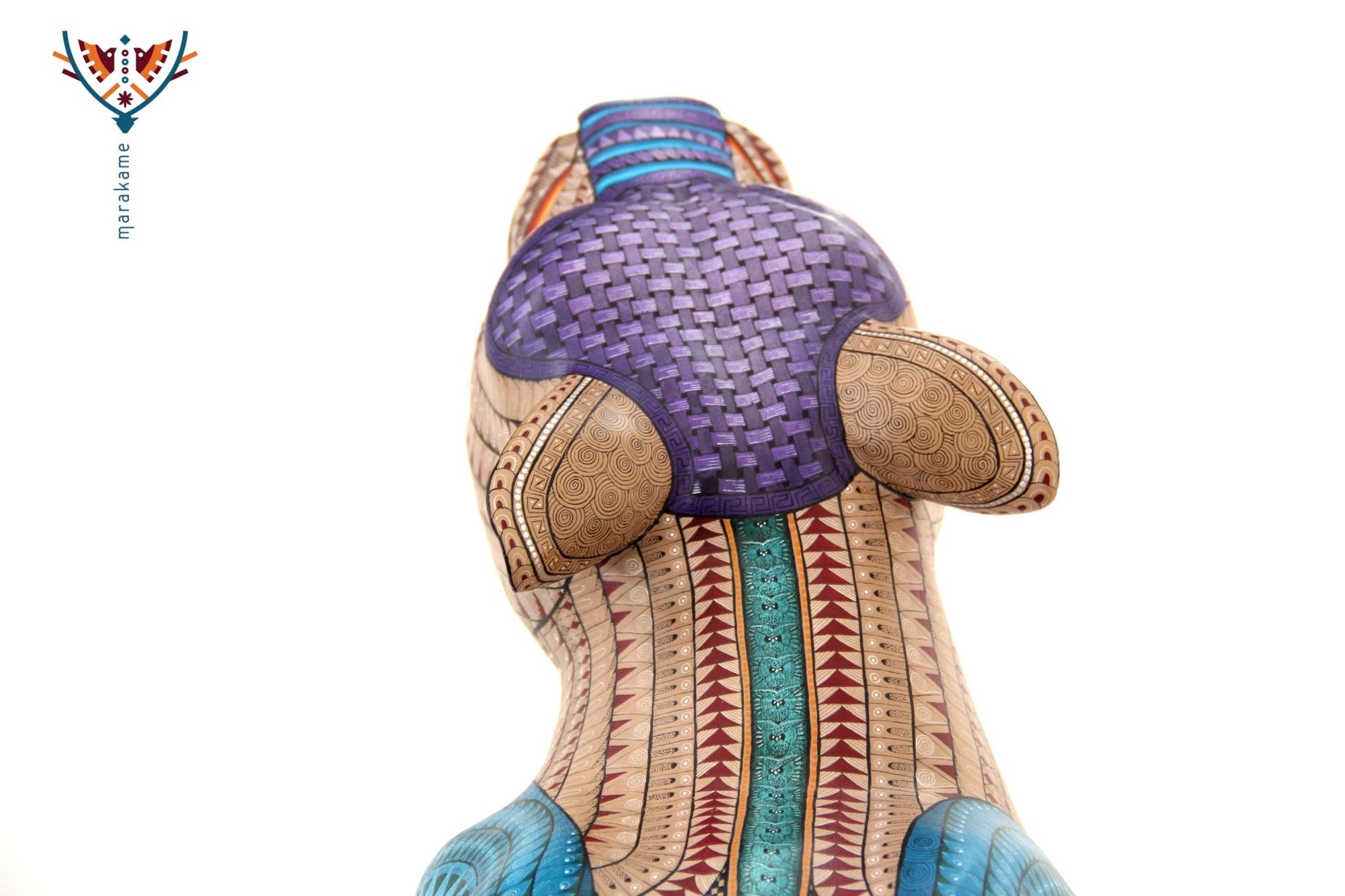 Alebrije - Jaguar Ngola - Arte Huichol - Marakame