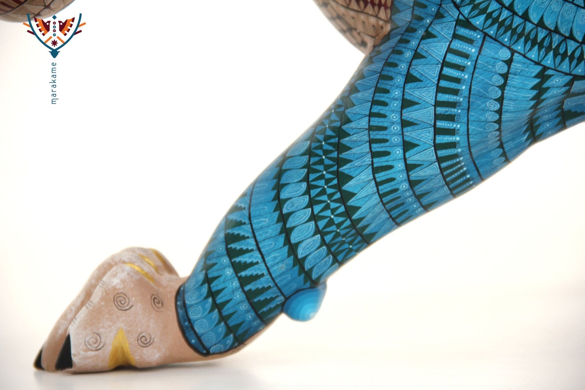 Alebrije - Jaguar Ngola - Arte Huichol - Marakame