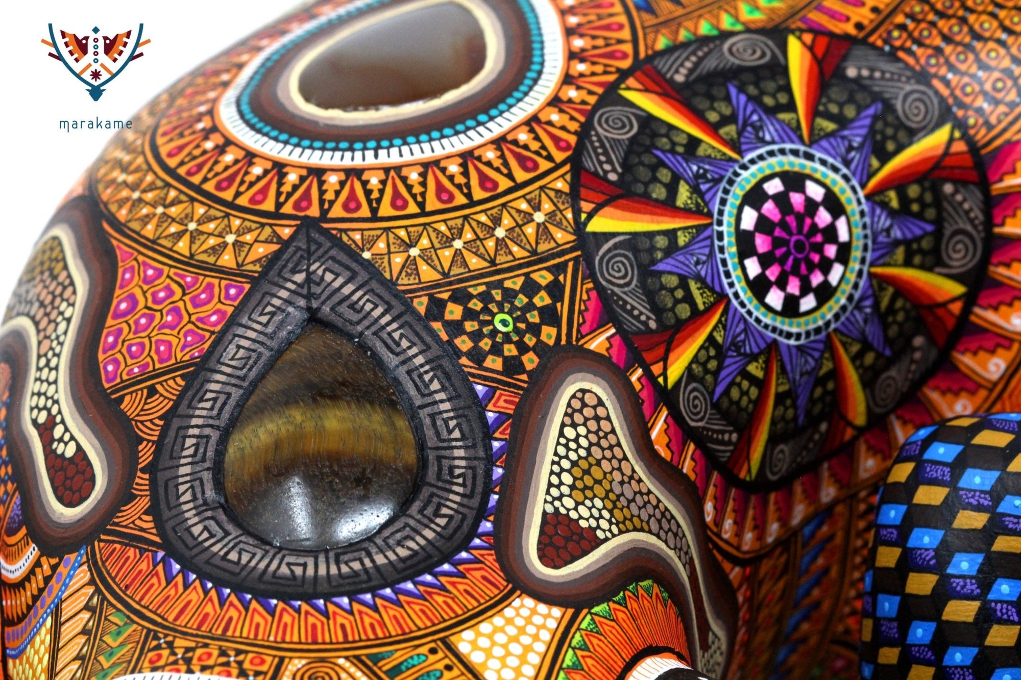 Alebrije - Monstruo de Gila - Arte Huichol - Marakame