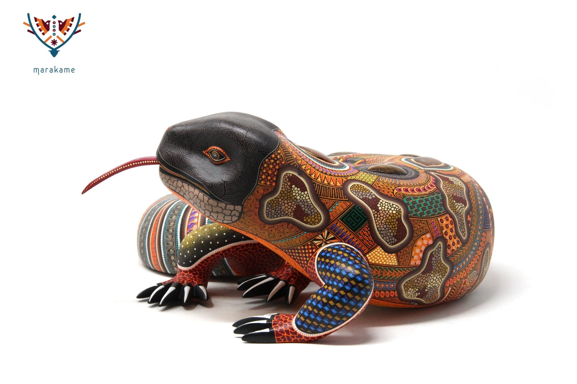 Alebrije - Monstruo de Gila - Arte Huichol - Marakame