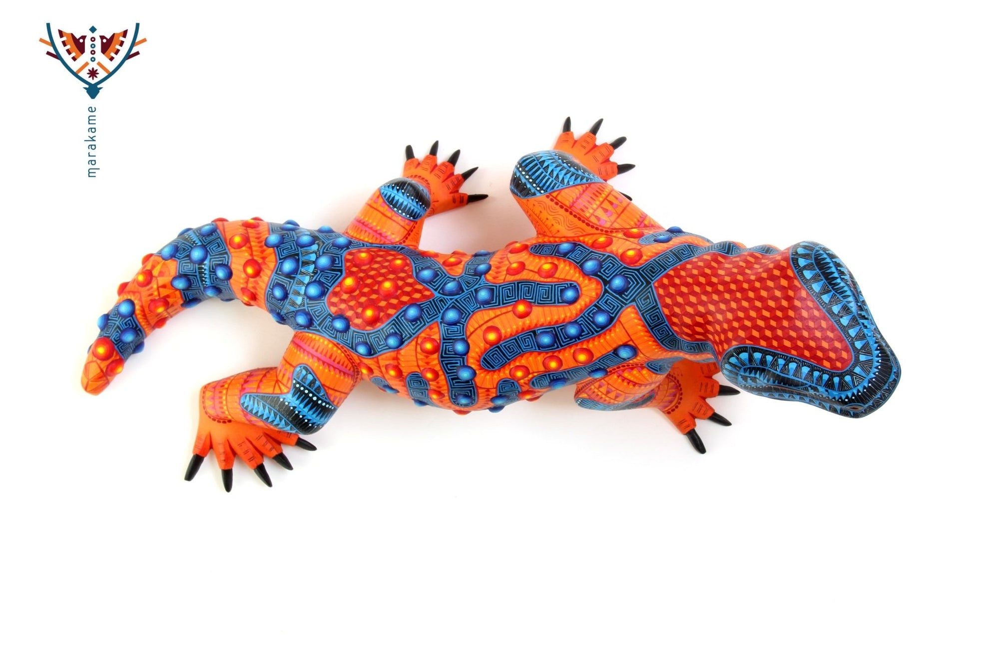 Alebrije - Monstruo de Gila - Arte Huichol - Marakame