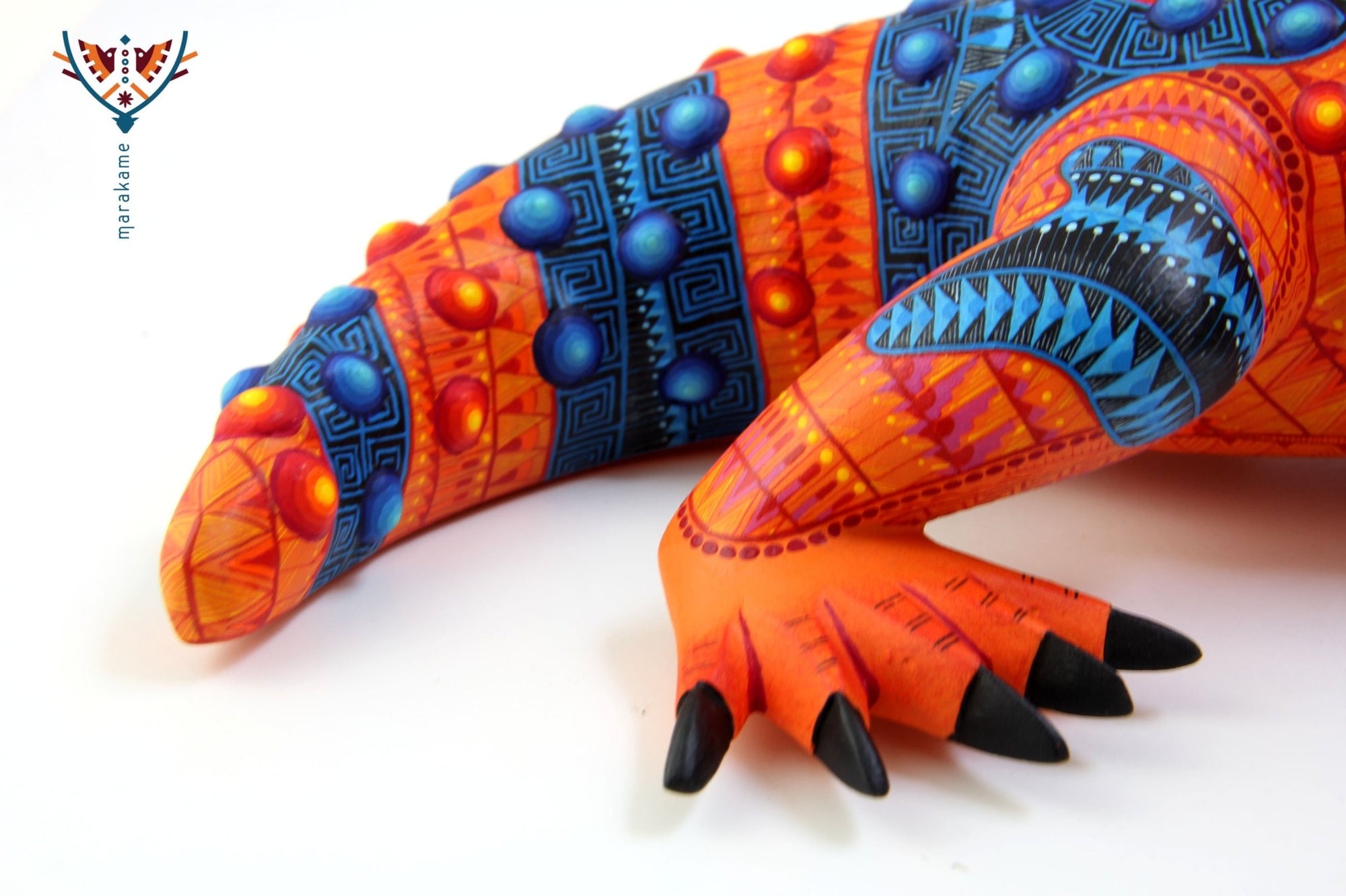 Alebrije - Monstruo de Gila - Arte Huichol - Marakame