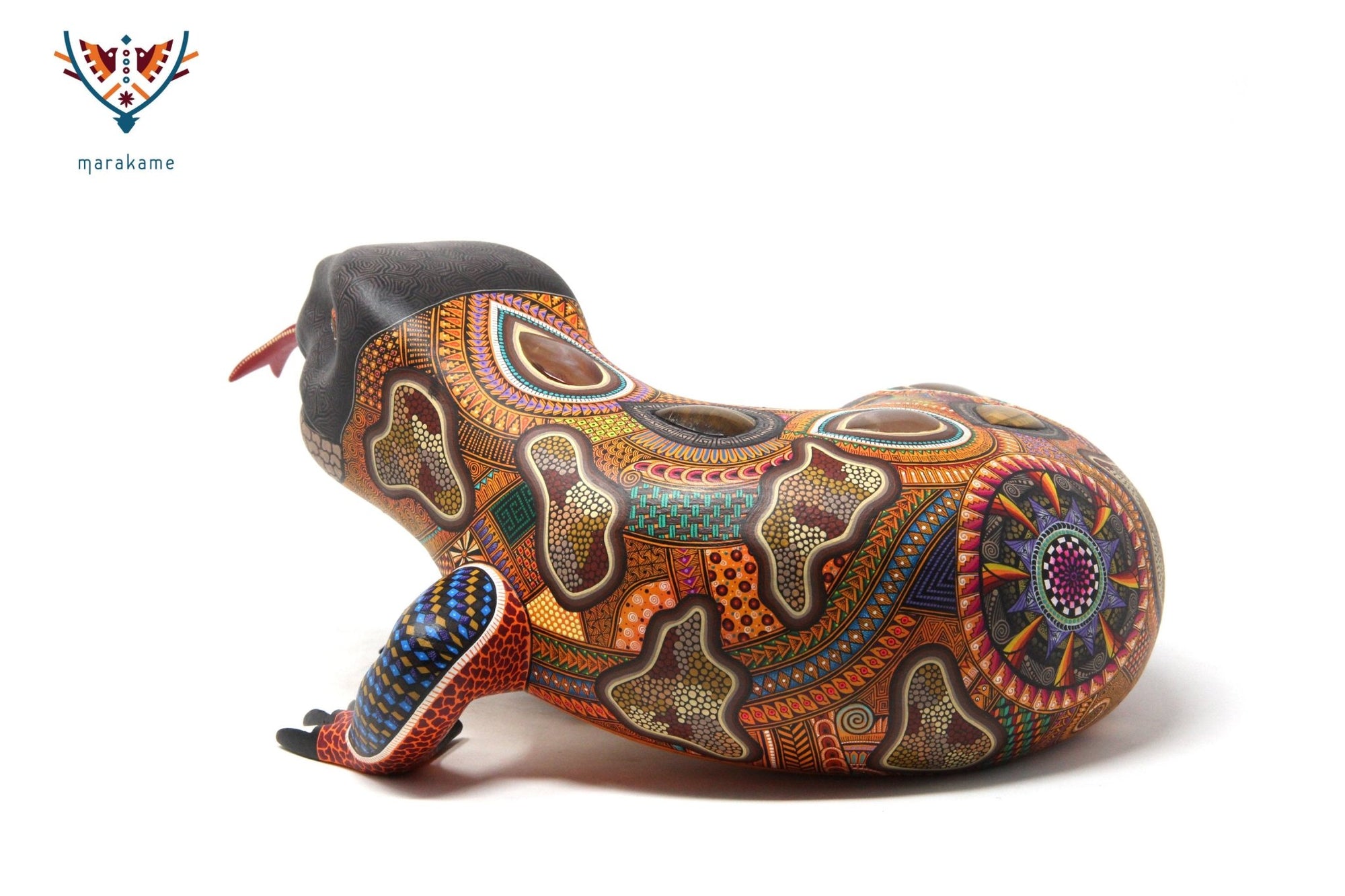 Alebrije - Monstruo de Gila - Arte Huichol - Marakame