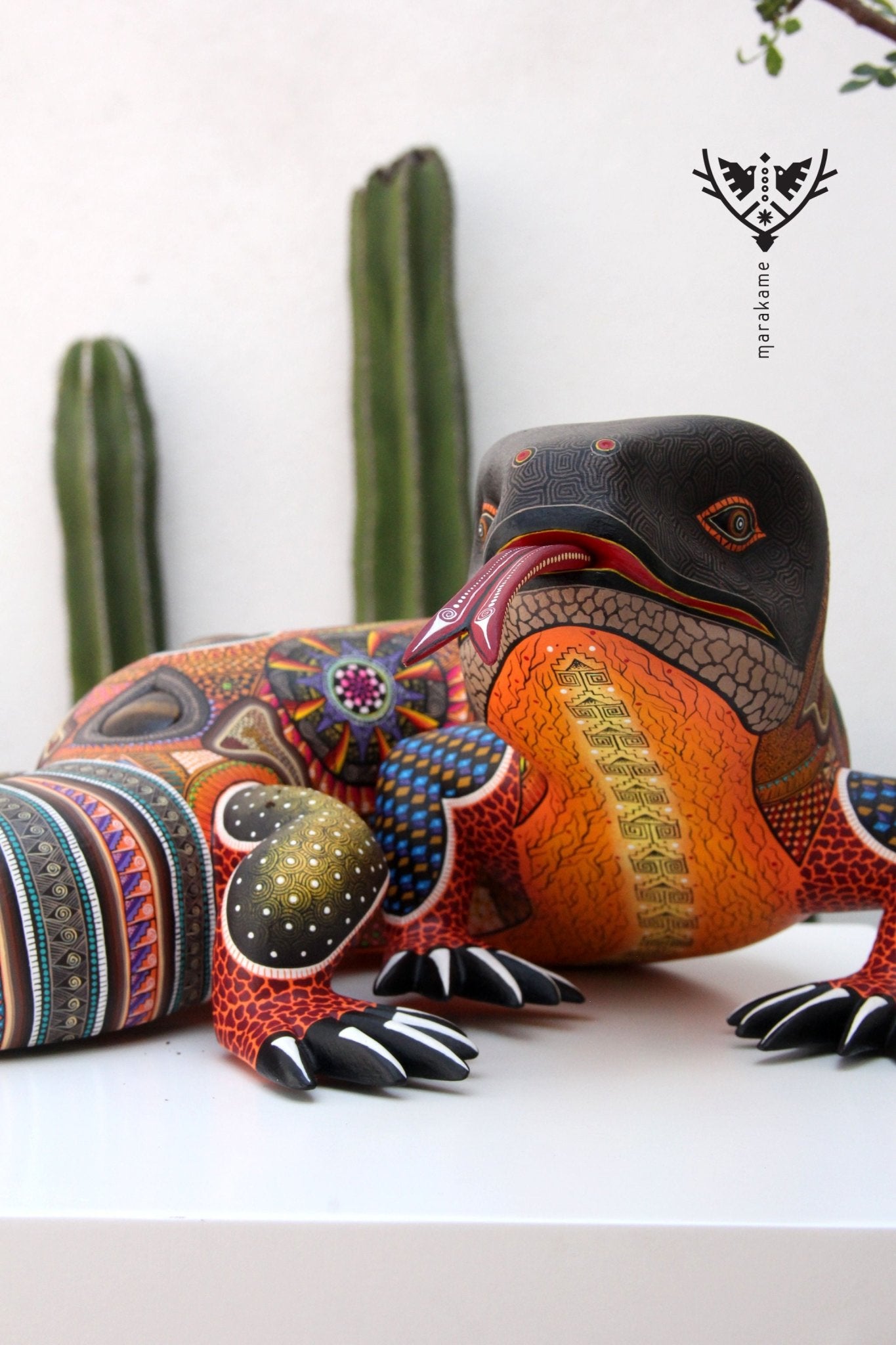 Alebrije - Monstruo de Gila - Arte Huichol - Marakame