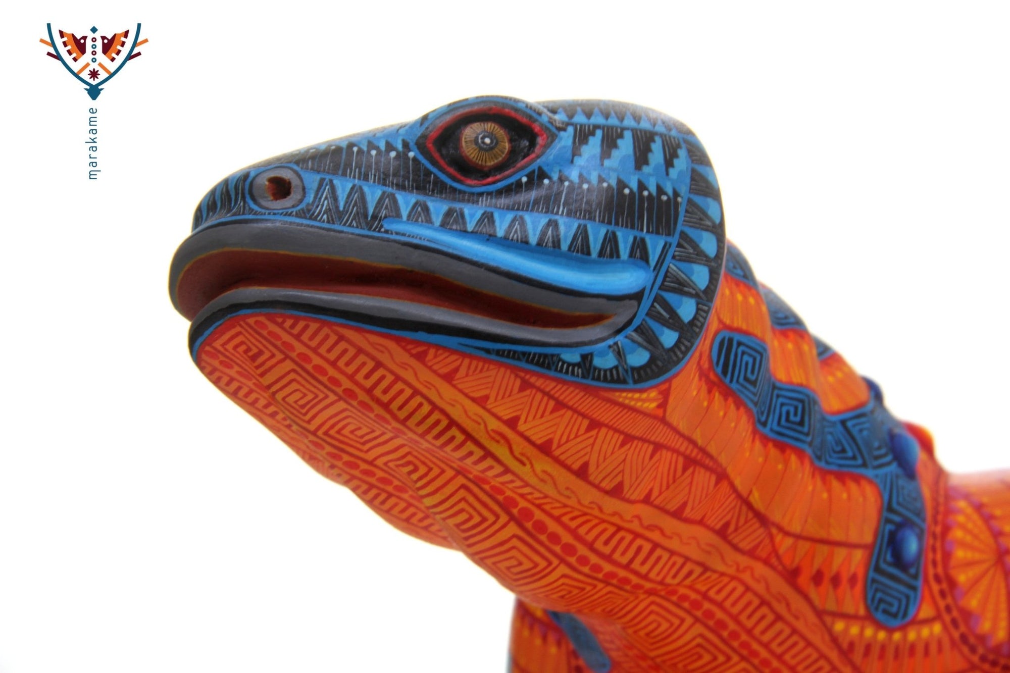 Alebrije - Monstruo de Gila - Arte Huichol - Marakame