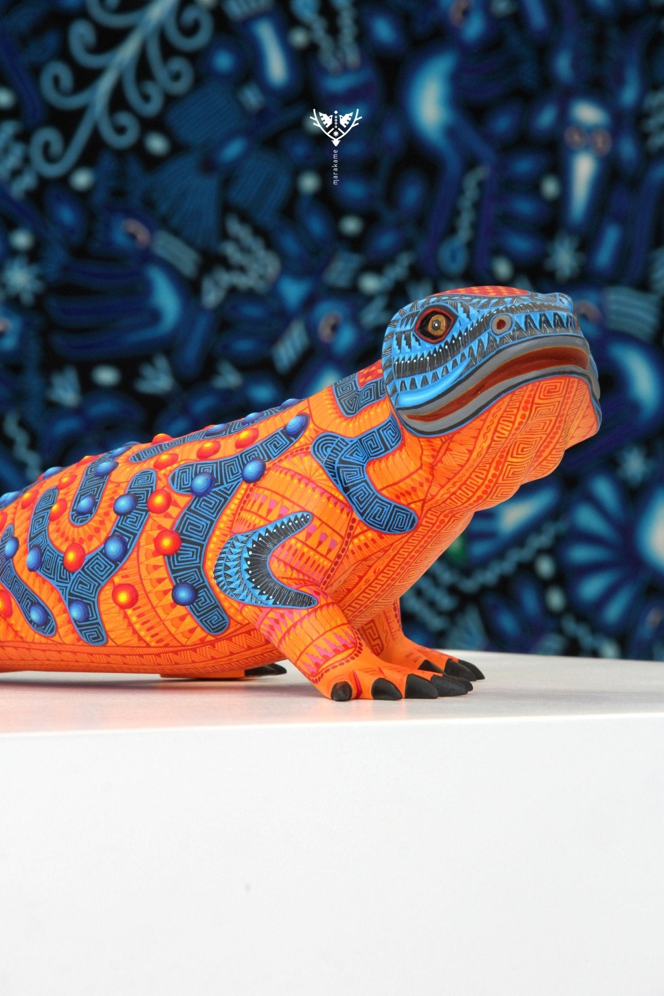 Alebrije - Monstruo de Gila - Arte Huichol - Marakame