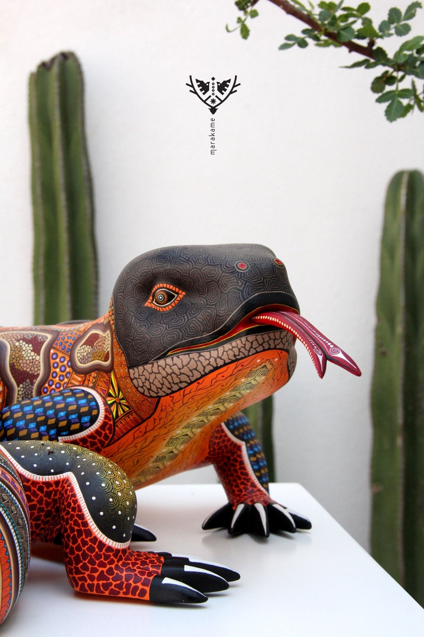 Alebrije - Monstruo de Gila - Arte Huichol - Marakame