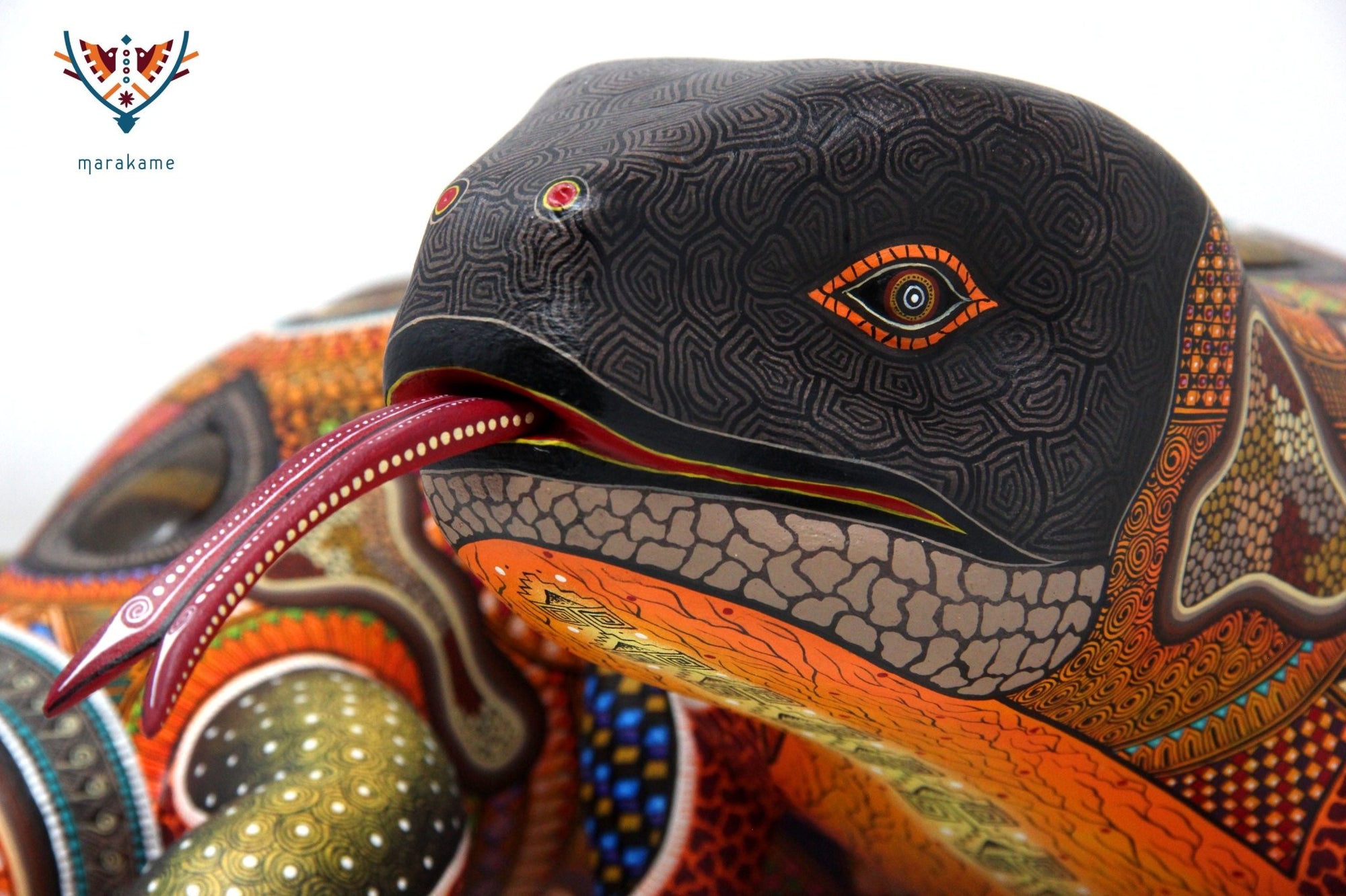 Alebrije - Monstruo de Gila - Arte Huichol - Marakame