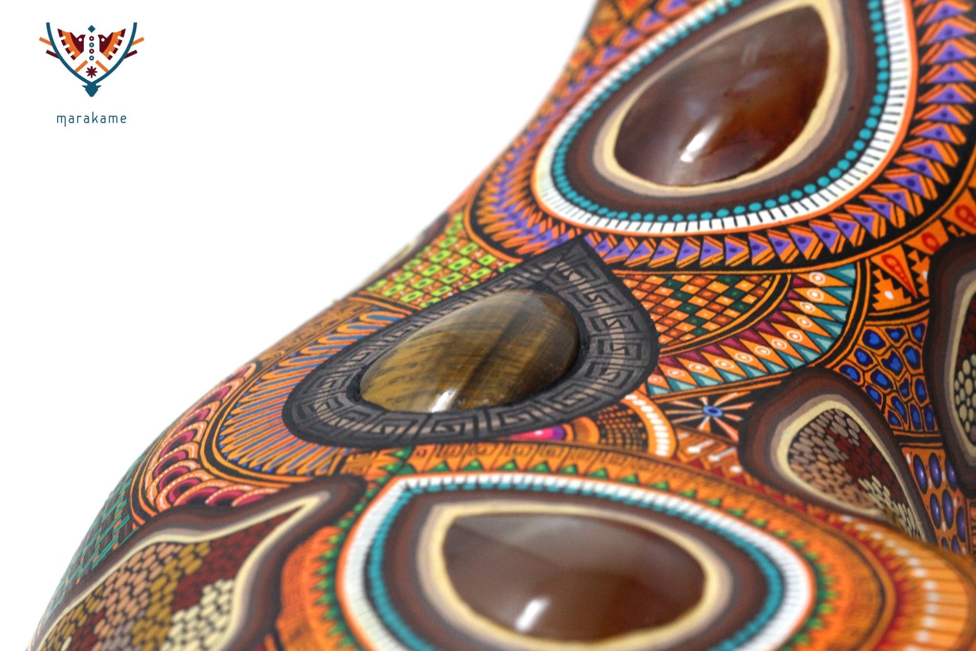 Alebrije - Monstruo de Gila - Arte Huichol - Marakame