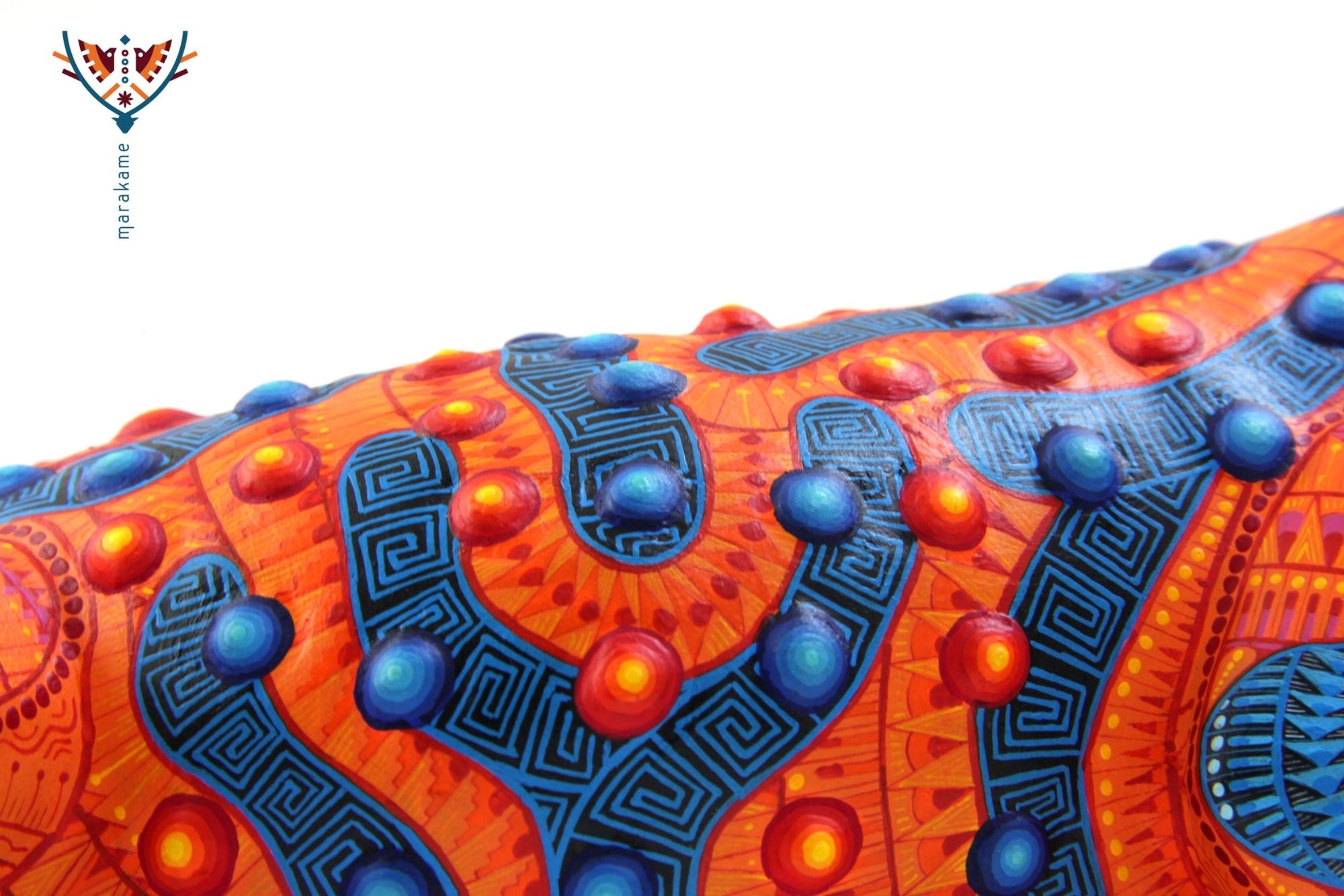 Alebrije - Monstruo de Gila - Arte Huichol - Marakame