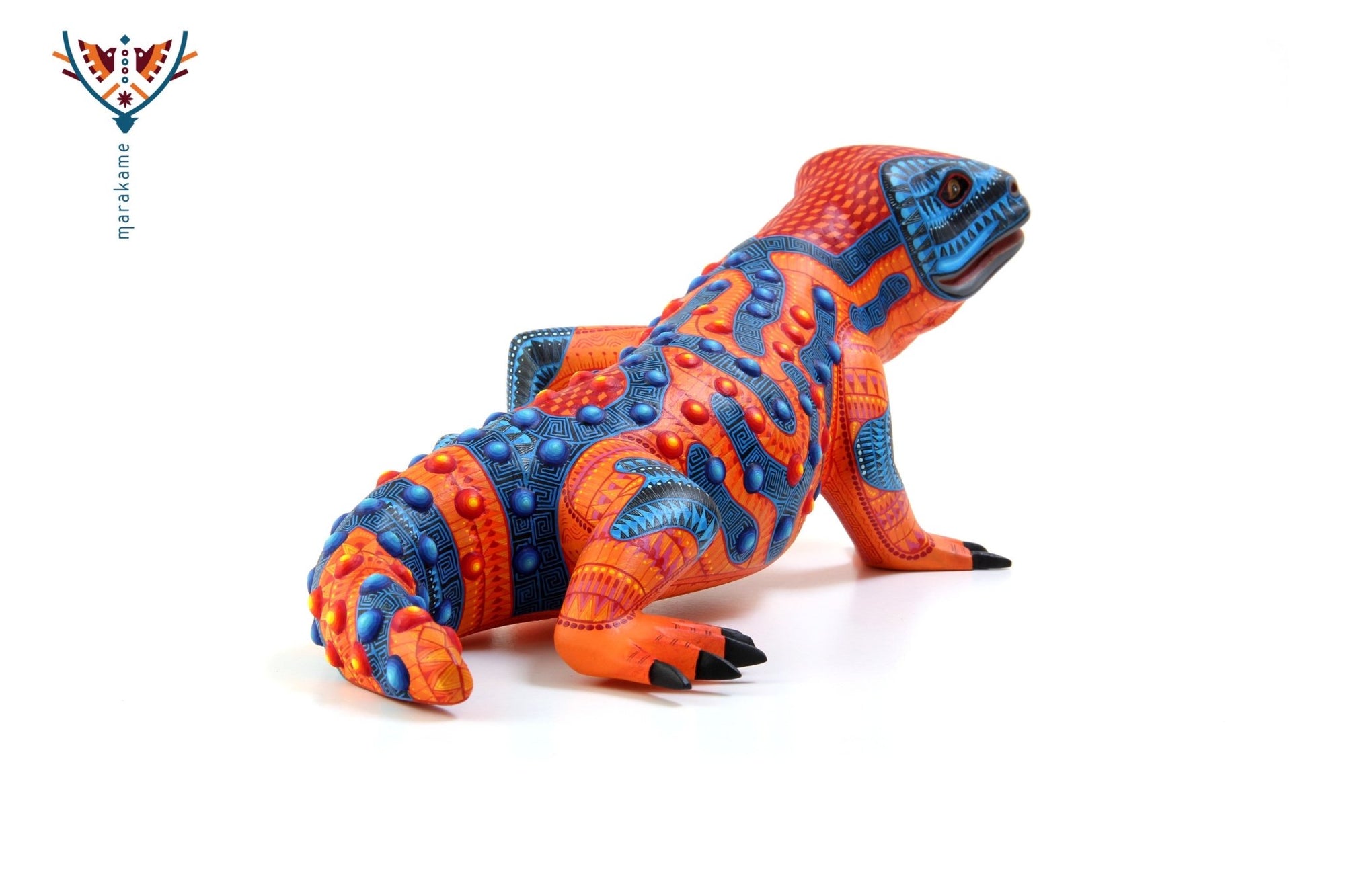 Alebrije - Monstruo de Gila - Arte Huichol - Marakame