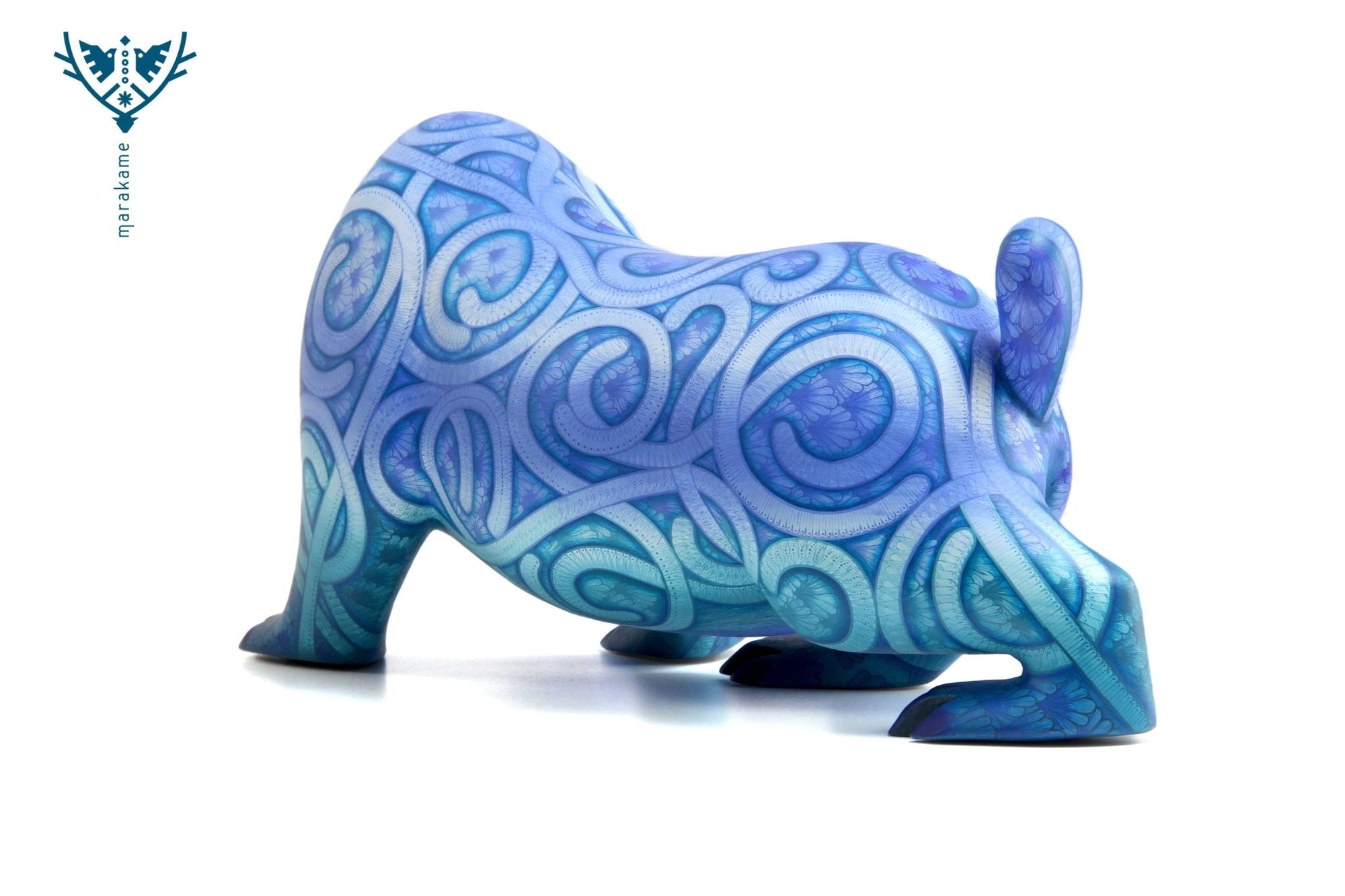 Alebrije - oso frio - Arte Huichol - Marakame