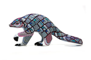 Alebrije - Pangolín bebé - Arte Huichol - Marakame