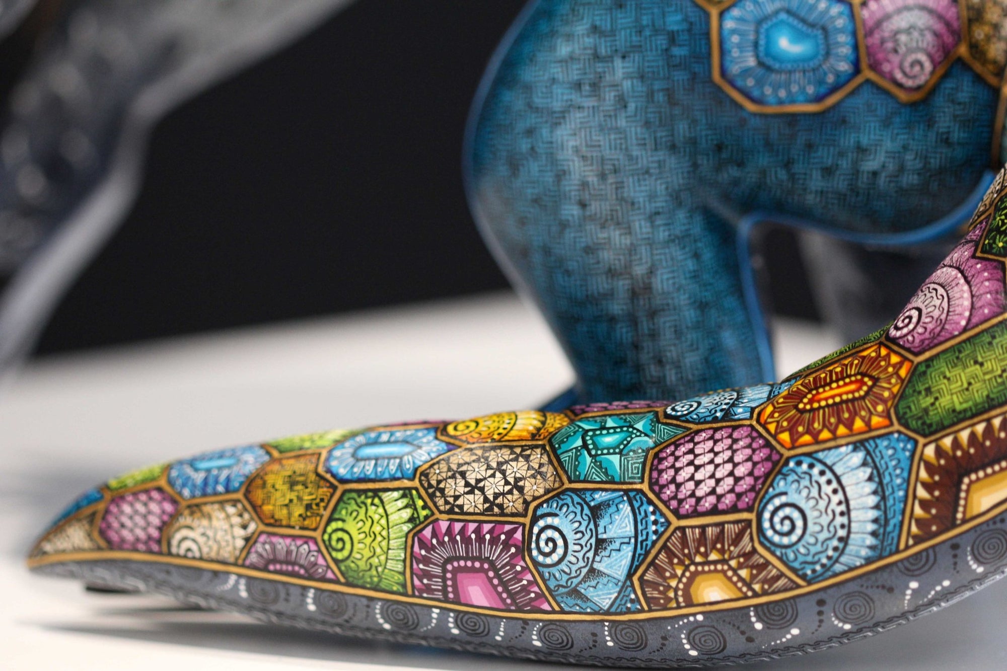 Alebrije - Pangolín Danzante - Arte Huichol - Marakame