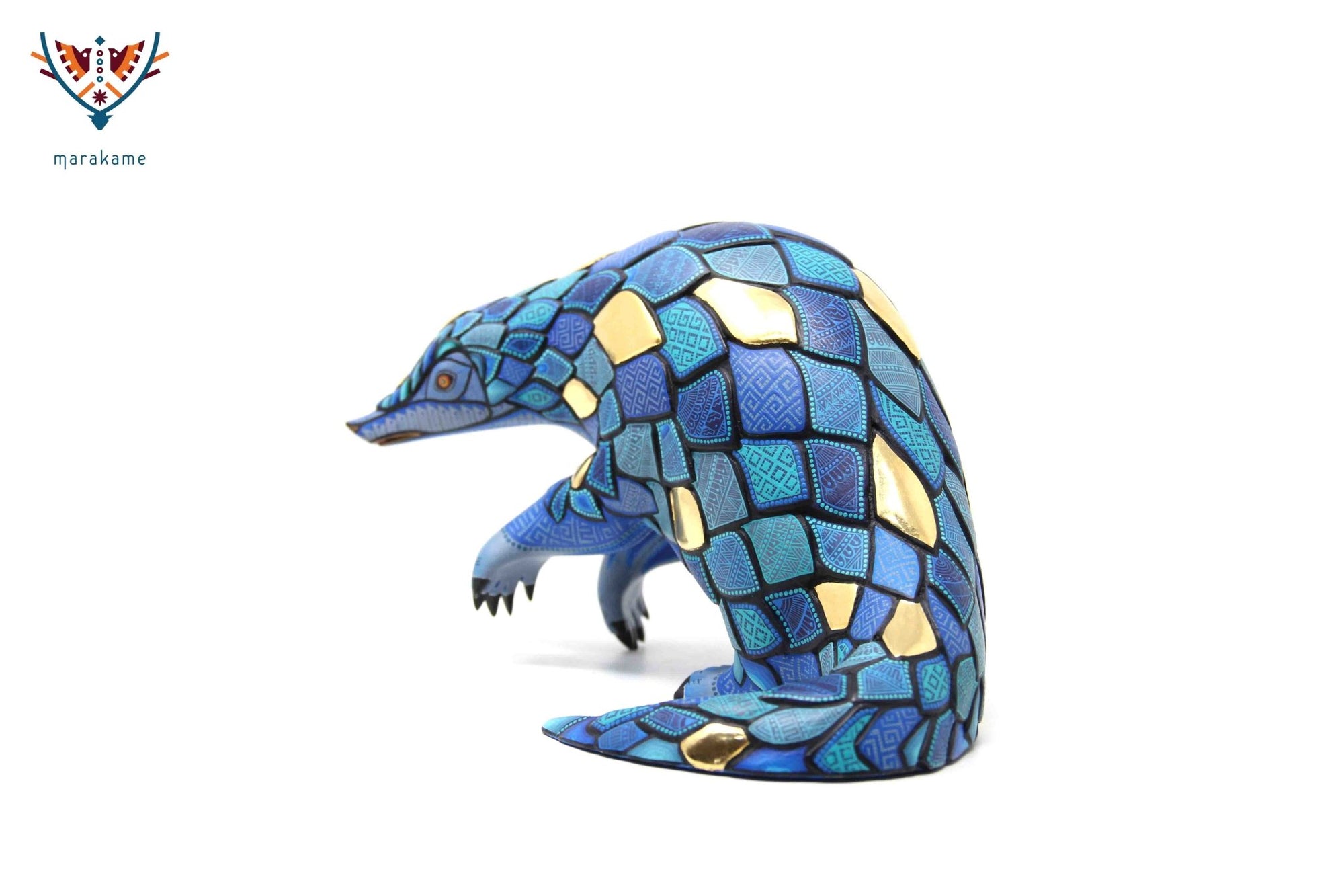 Alebrije - Pangolín I - Arte Huichol - Marakame