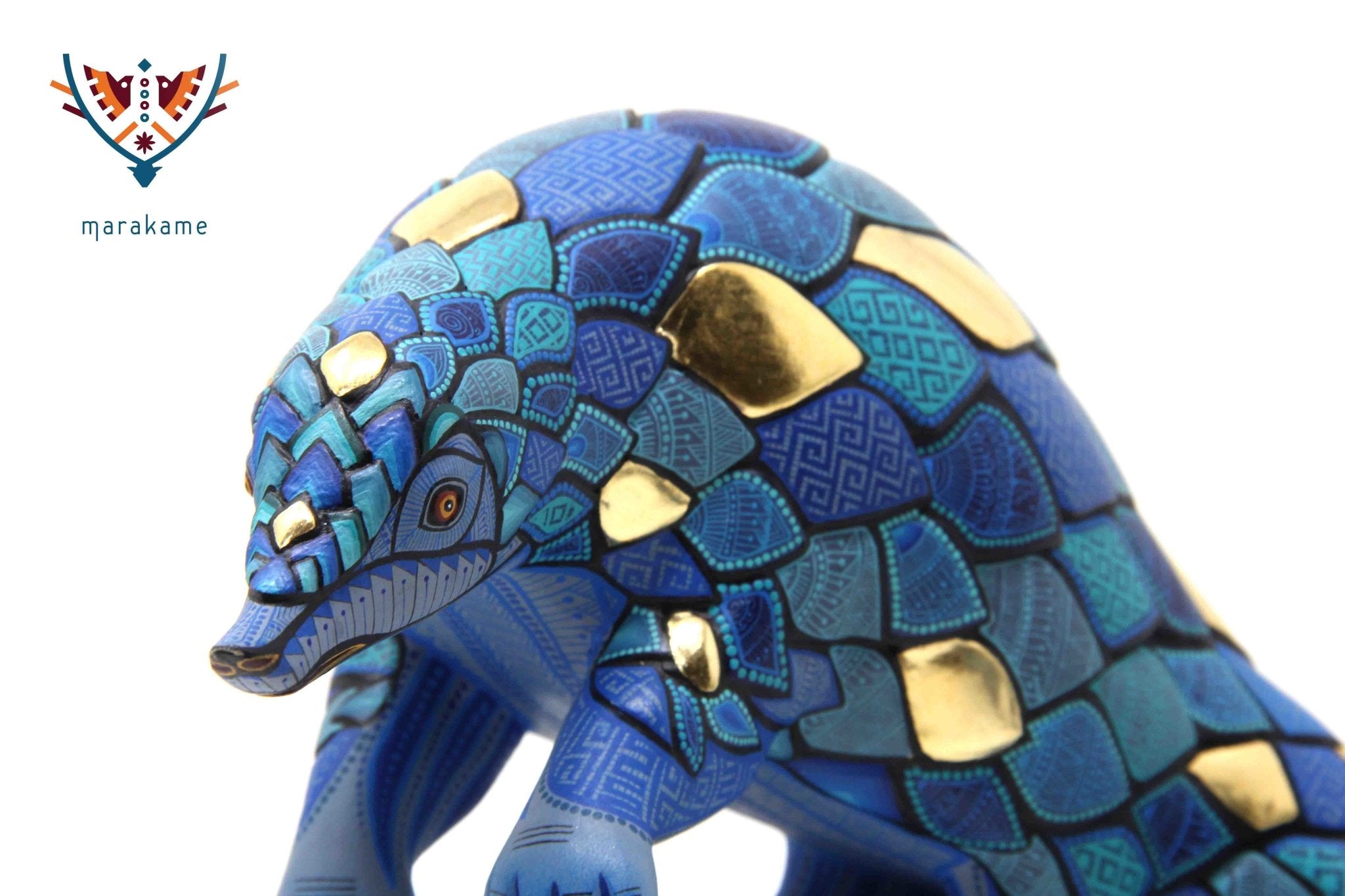 Alebrije - Pangolín I - Arte Huichol - Marakame