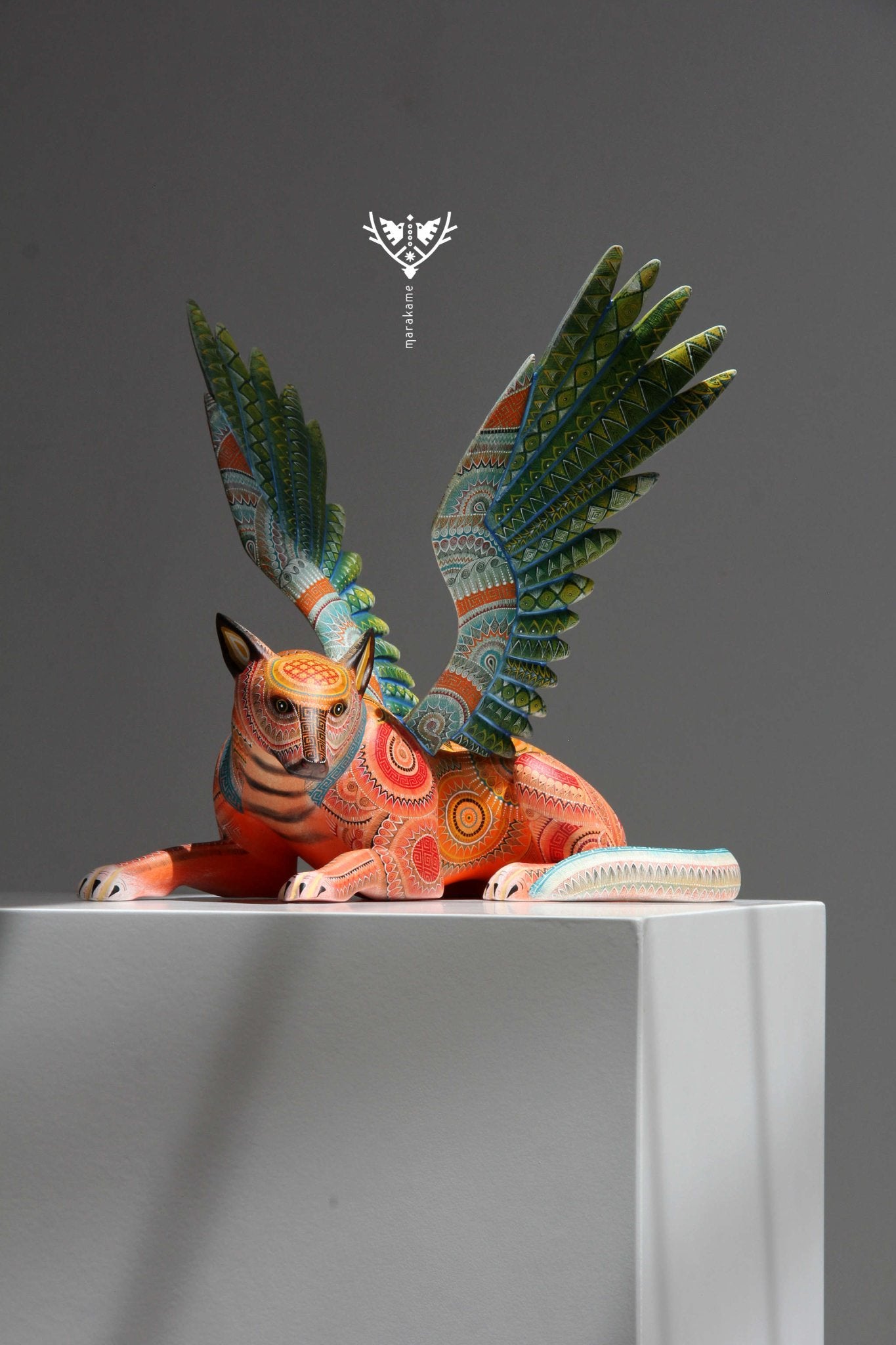 Alebrije - Perro del más allá - Arte Huichol - Marakame