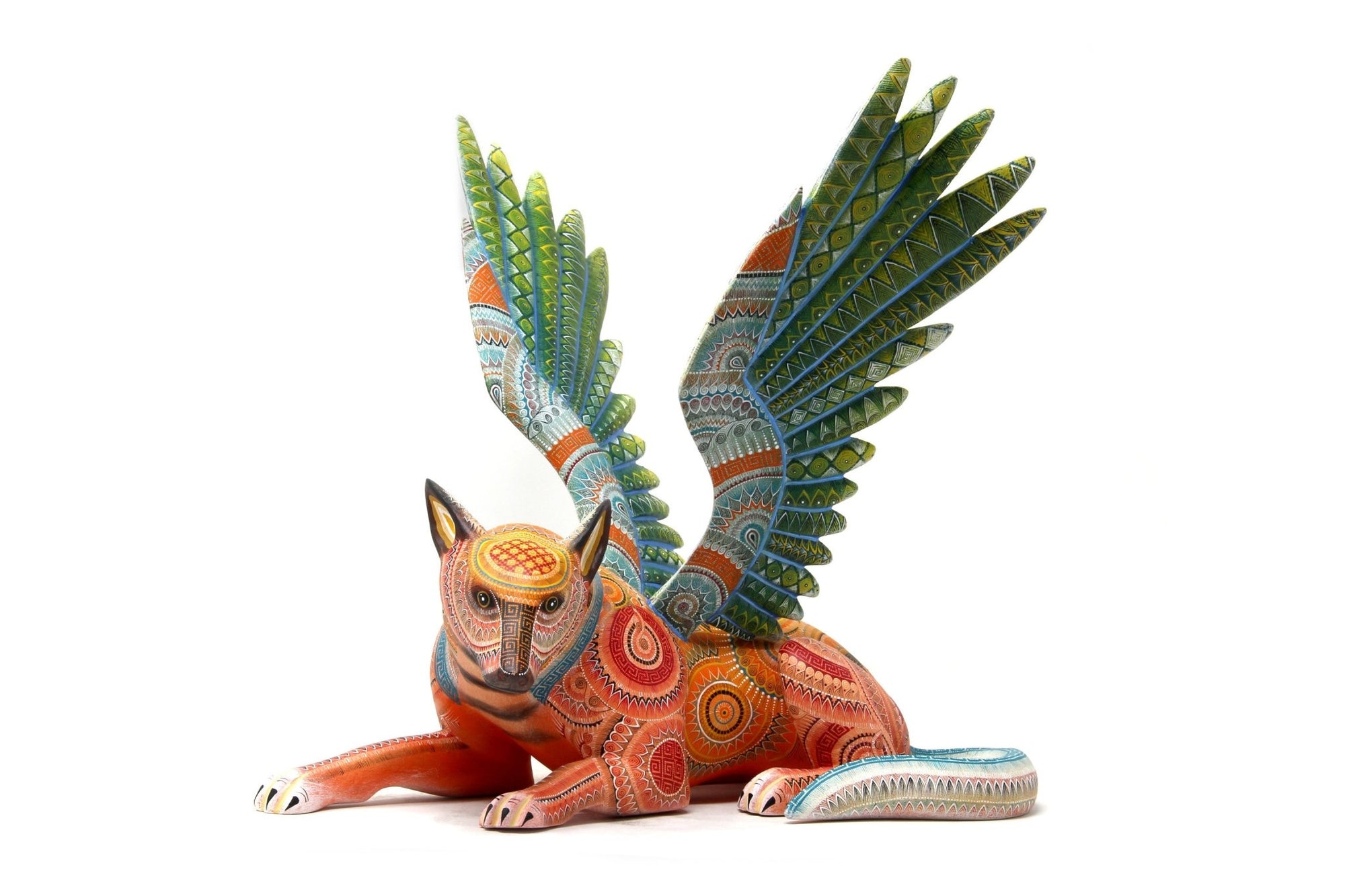 Alebrije - Perro del más allá - Arte Huichol - Marakame