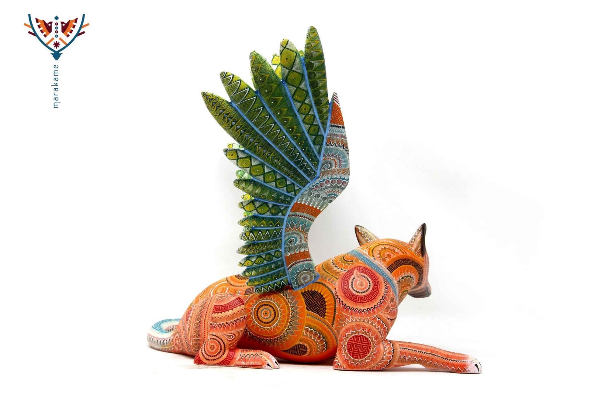 Alebrije - Perro del más allá - Arte Huichol - Marakame