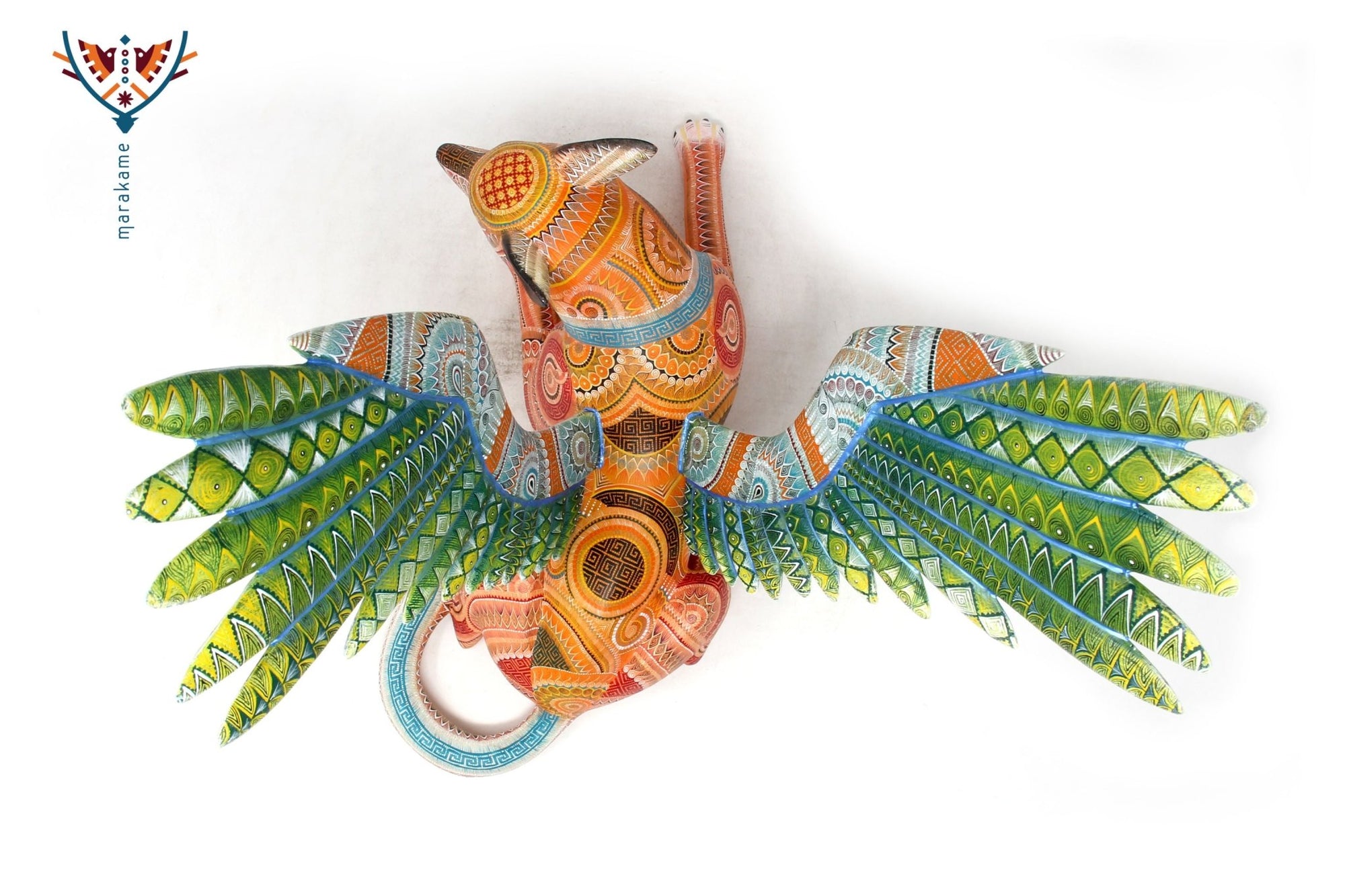 Alebrije - Perro del más allá - Arte Huichol - Marakame