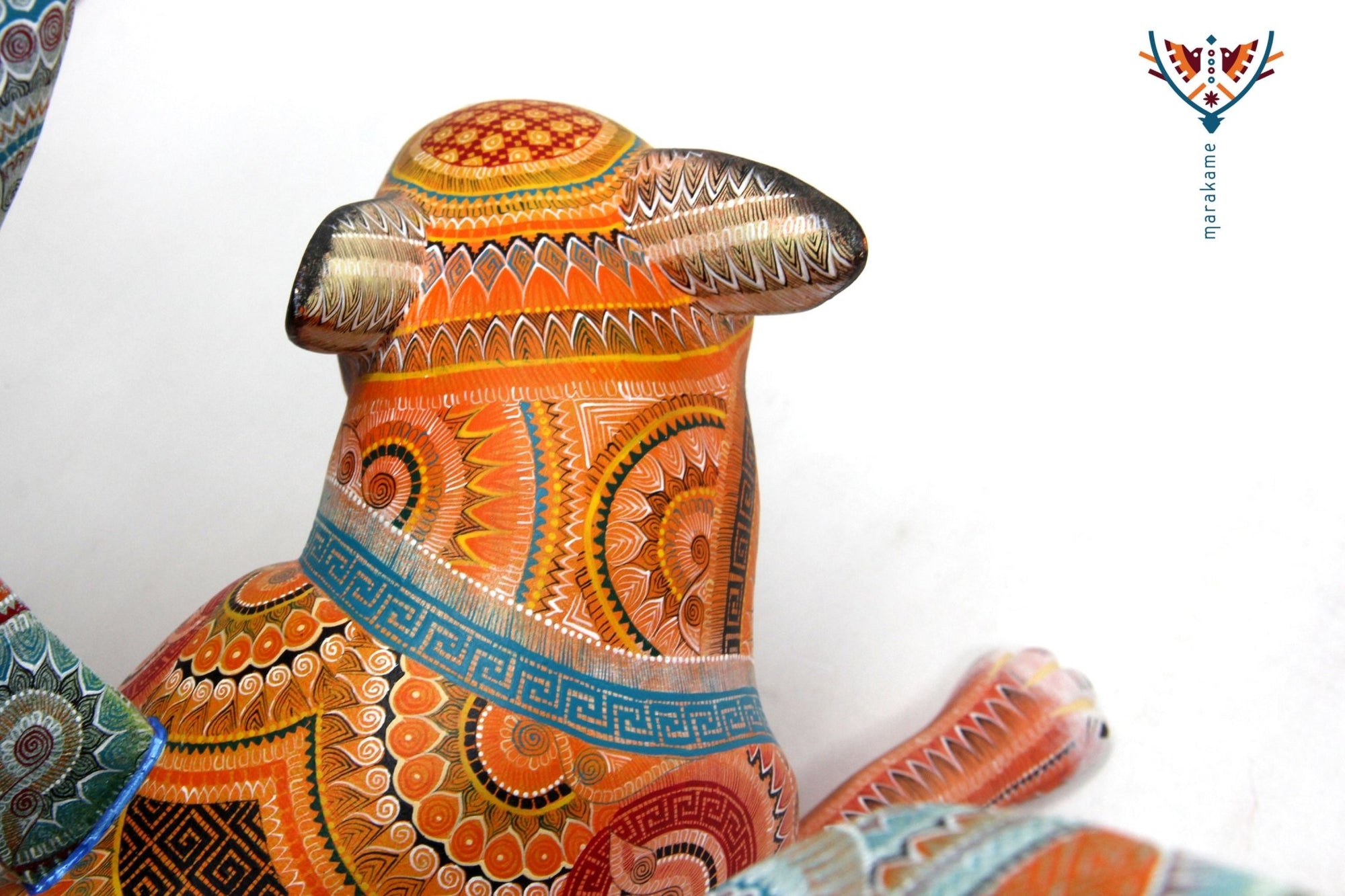 Alebrije - Perro del más allá - Arte Huichol - Marakame