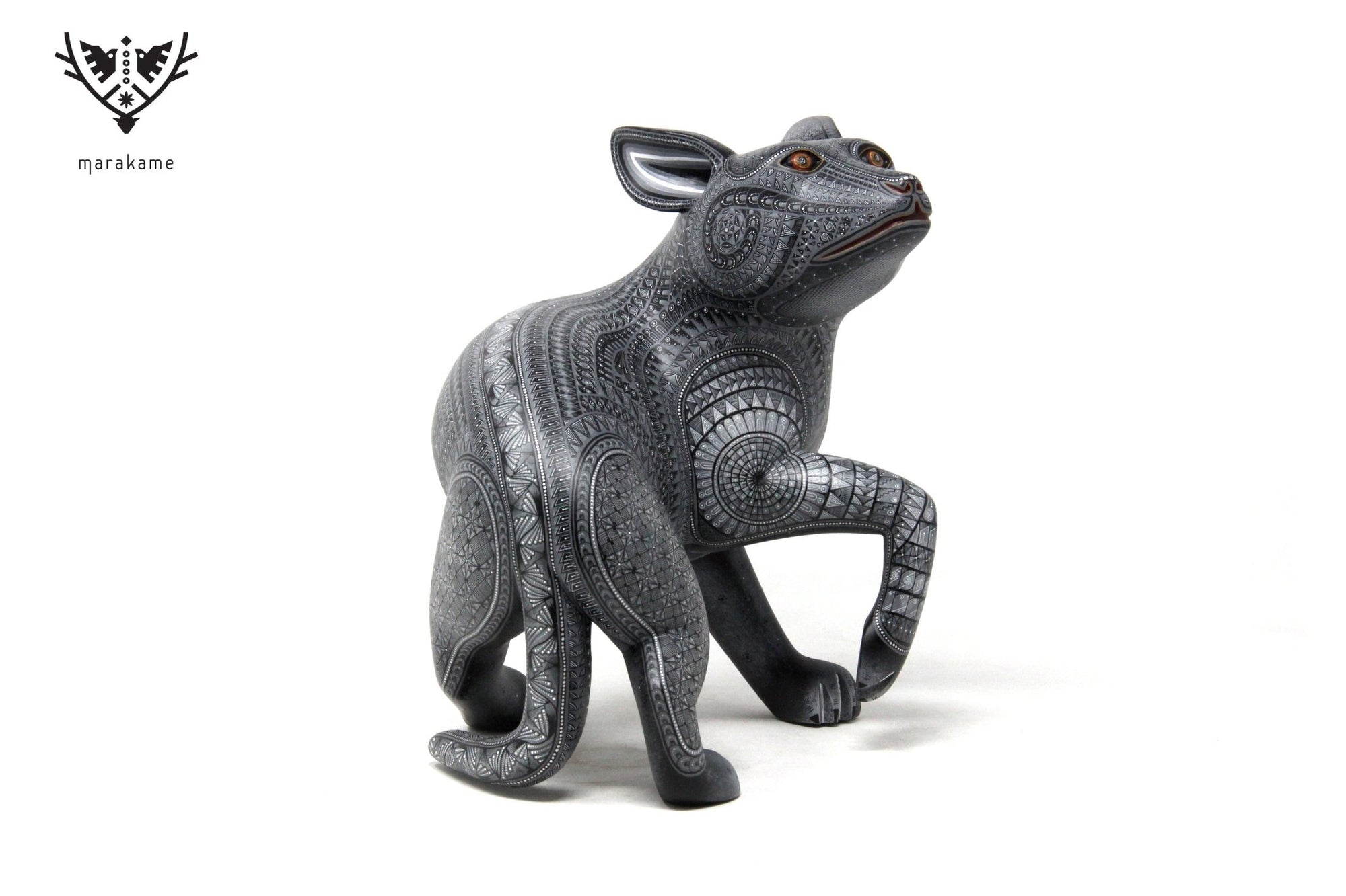 Alebrije Perro negro - Bekw' nazahui - Arte Huichol - Marakame