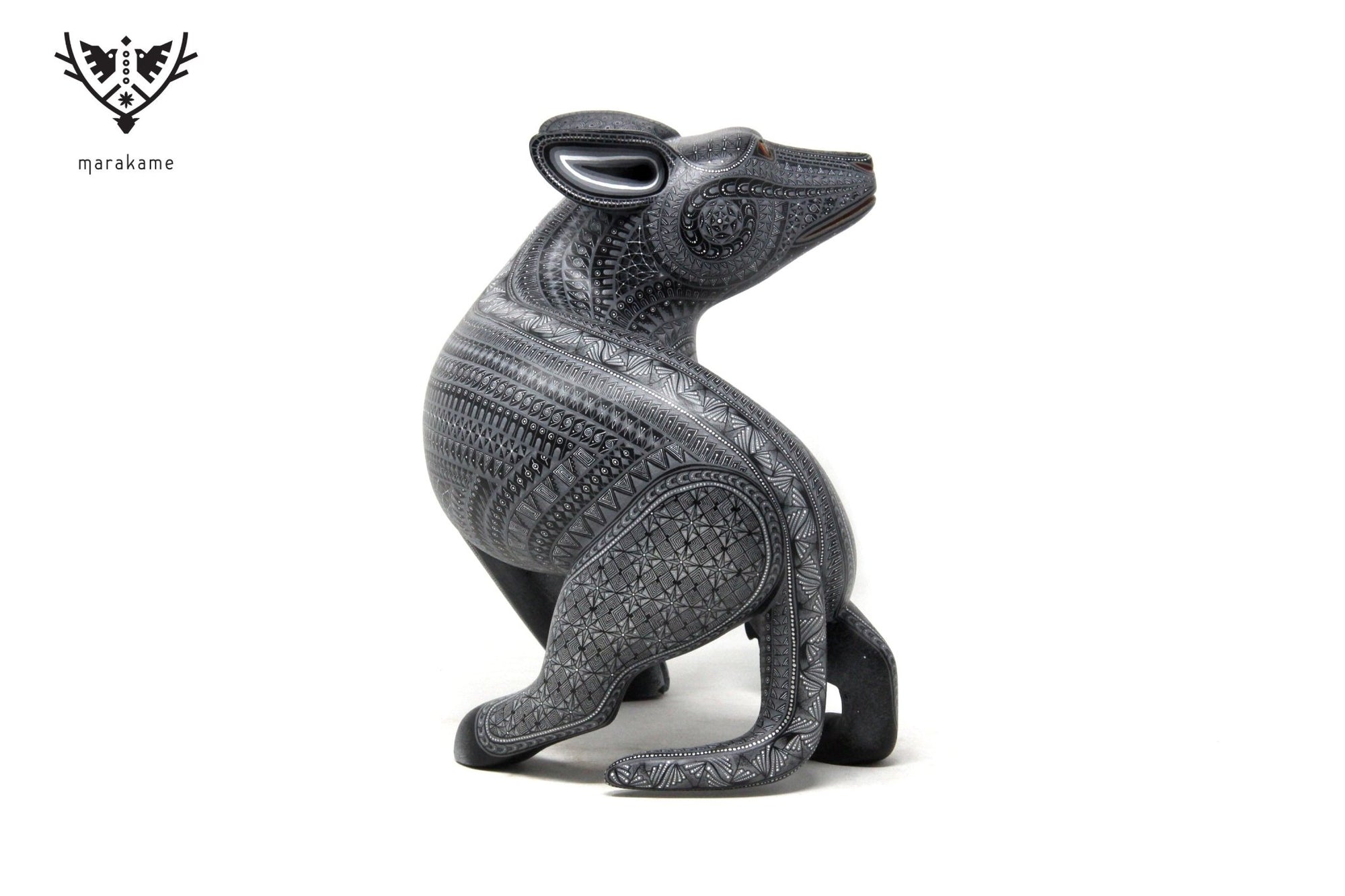 Alebrije Perro negro - Bekw' nazahui - Arte Huichol - Marakame