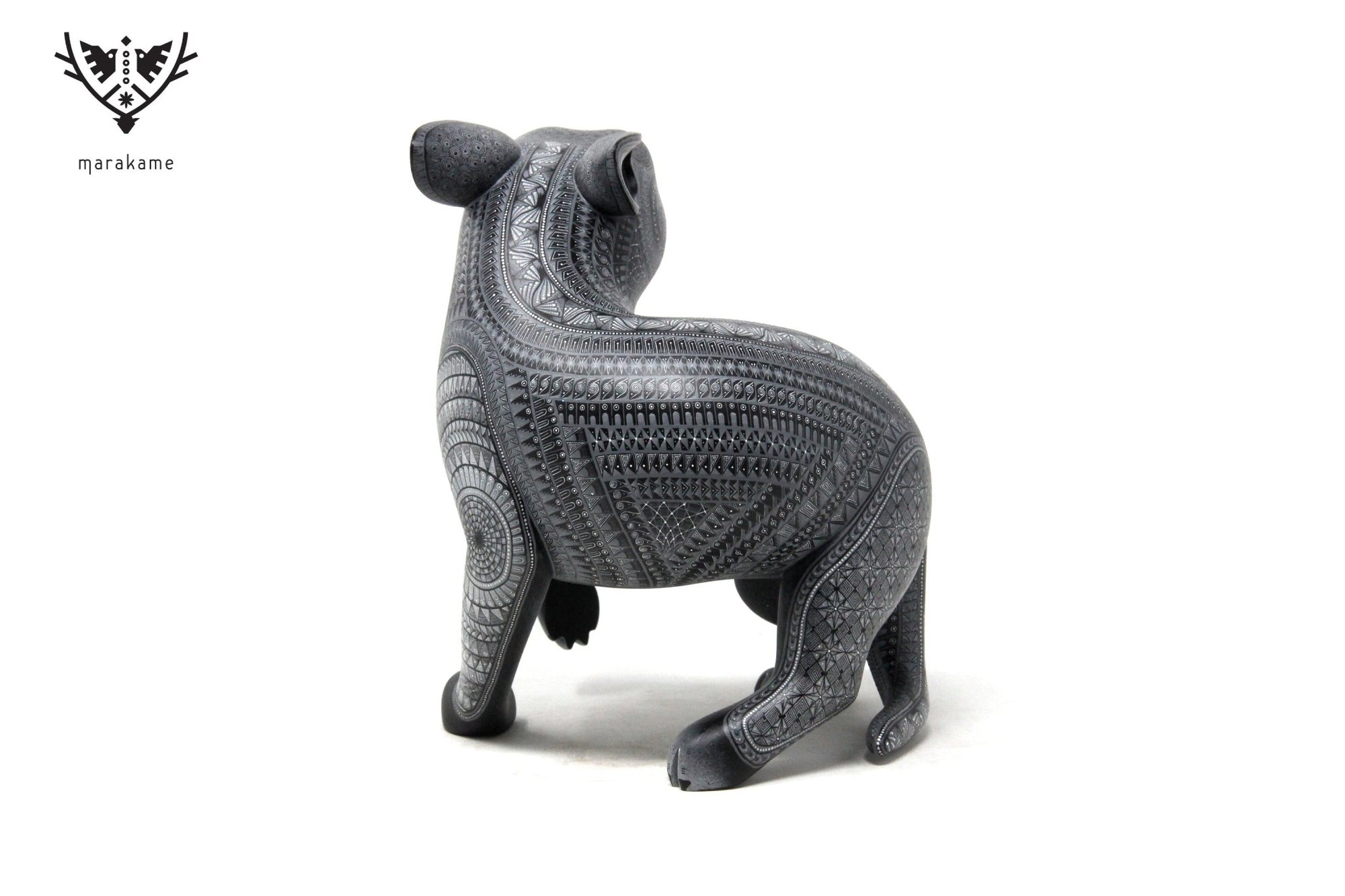 Alebrije Perro negro - Bekw' nazahui - Arte Huichol - Marakame