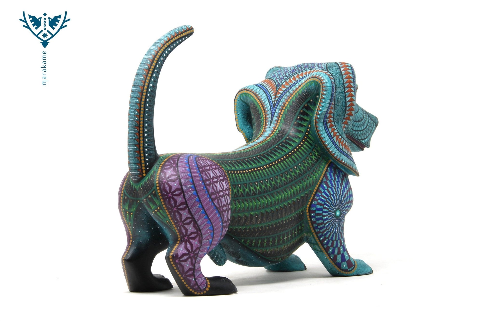 Alebrije - Perro Salchicha - Arte Huichol - Marakame