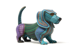 Alebrije - Perro Salchicha - Arte Huichol - Marakame