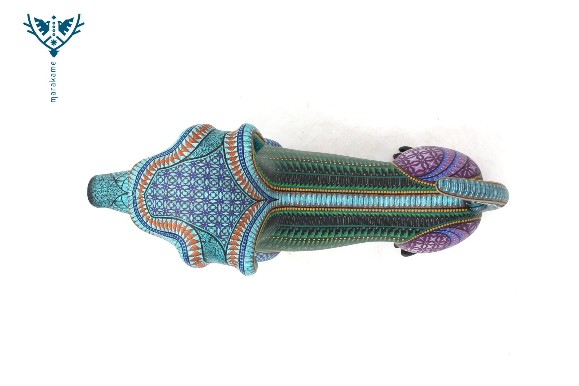 Alebrije - Perro Salchicha - Arte Huichol - Marakame