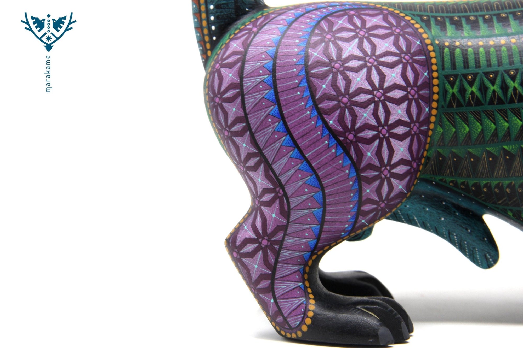 Alebrije - Perro Salchicha - Arte Huichol - Marakame