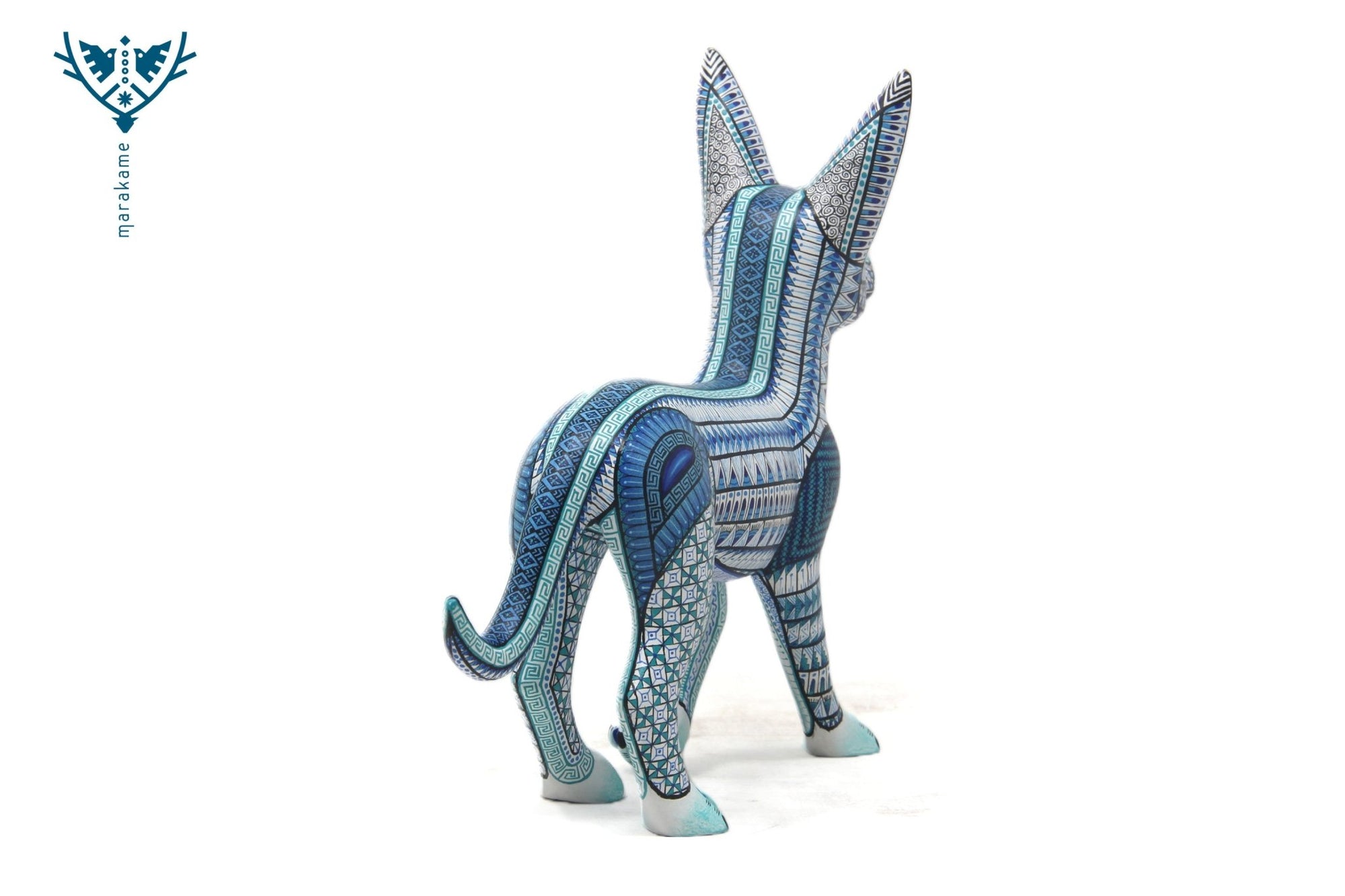 Alebrije - Perro Xolito - Arte Huichol - Marakame