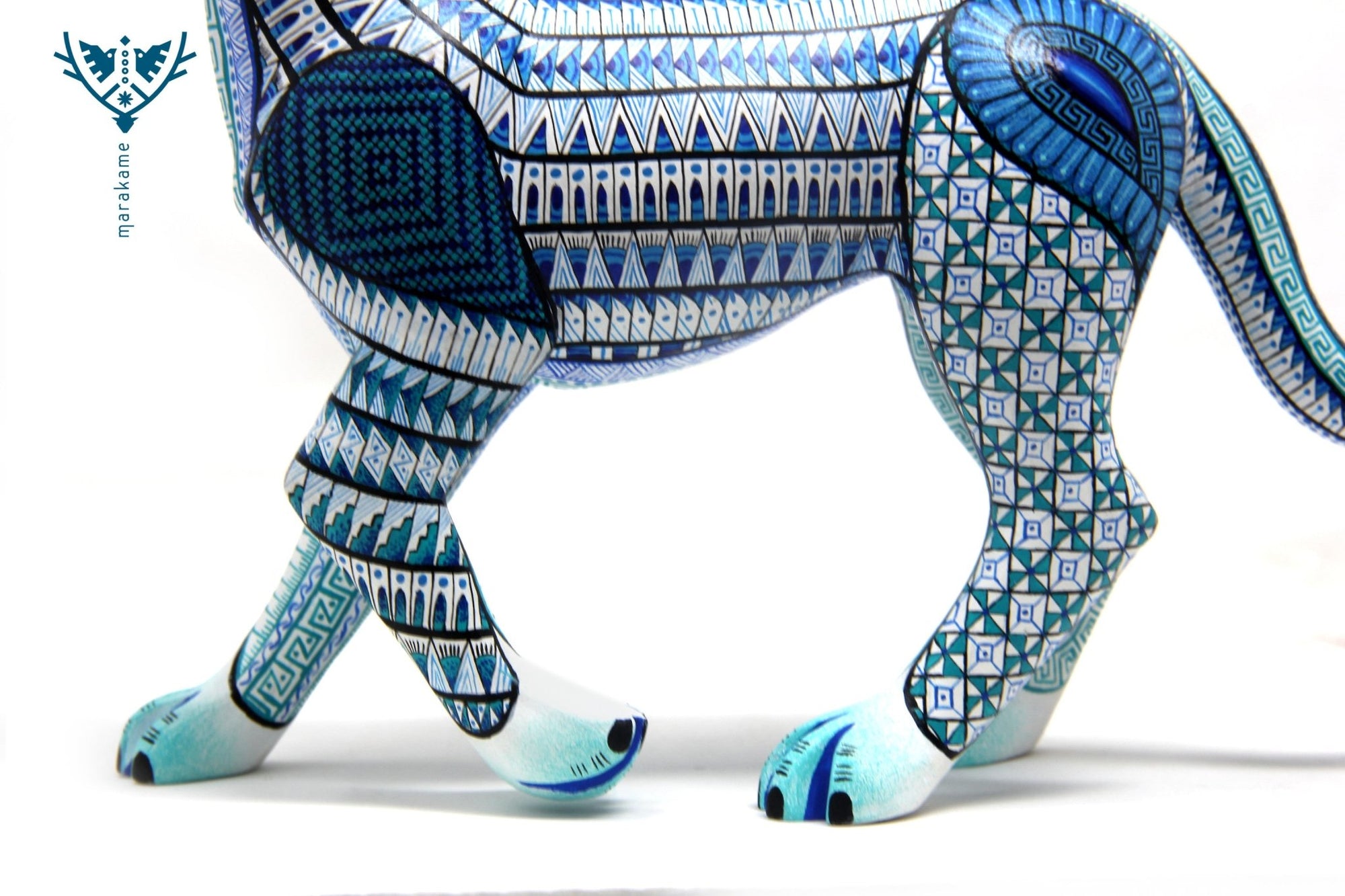 Alebrije - Perro Xolito - Arte Huichol - Marakame