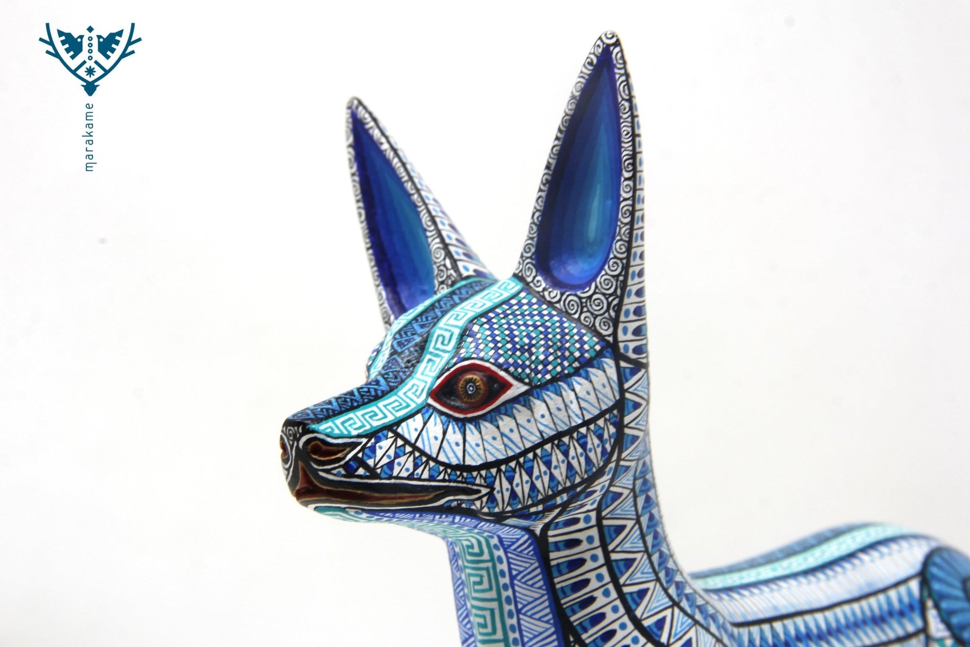 Alebrije - Perro Xolito - Arte Huichol - Marakame