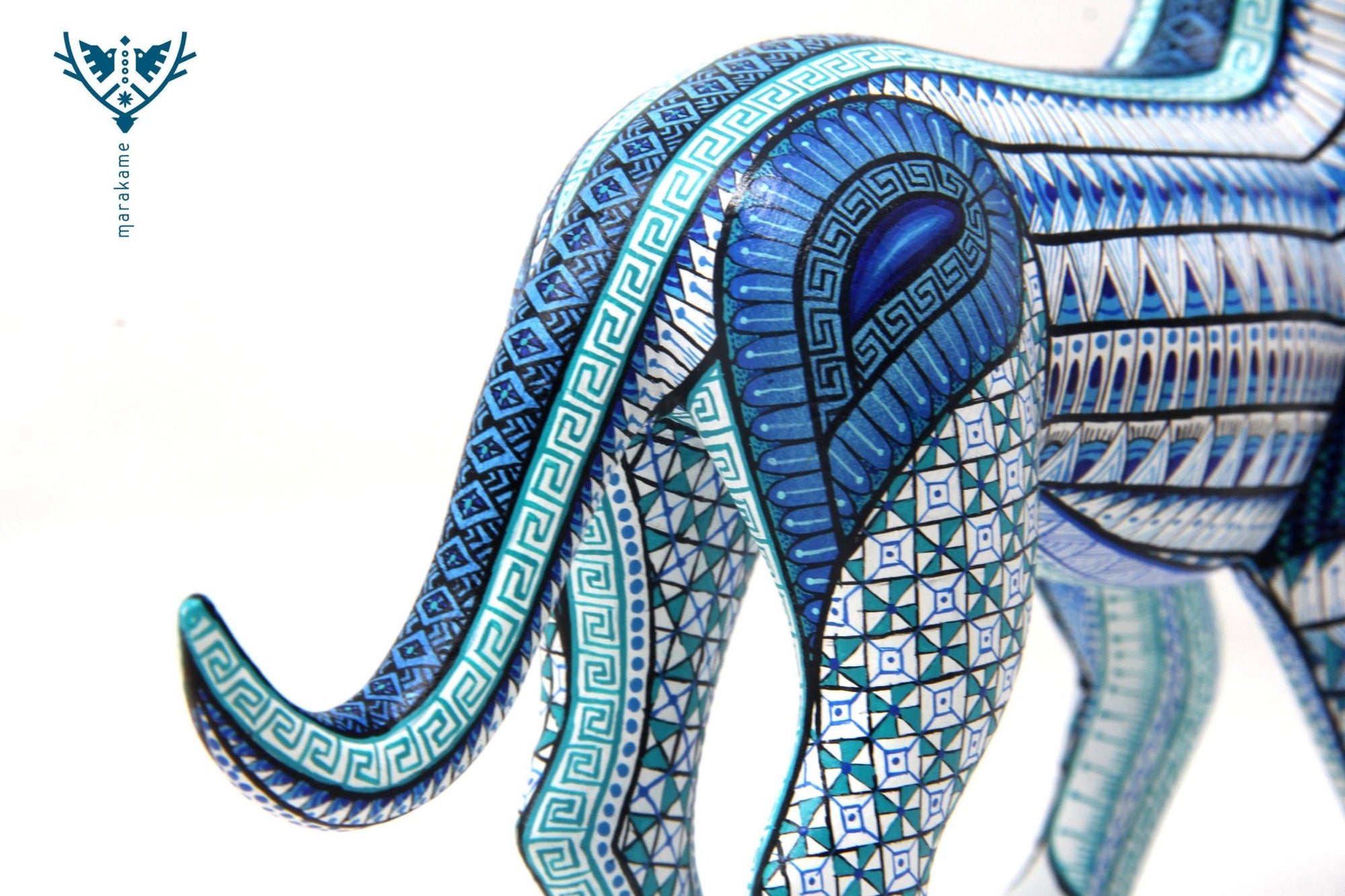 Alebrije - Perro Xolito - Arte Huichol - Marakame