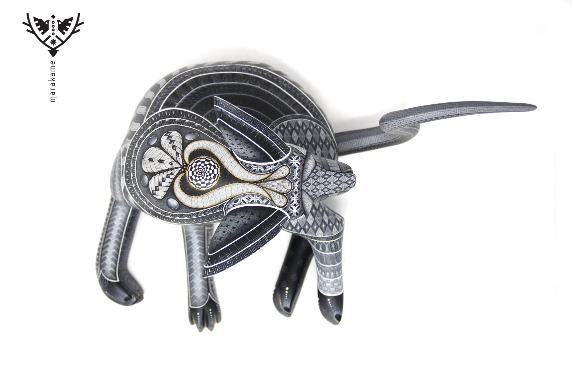 Alebrije - Perro Xoloitzcuintle - Arte Huichol - Marakame