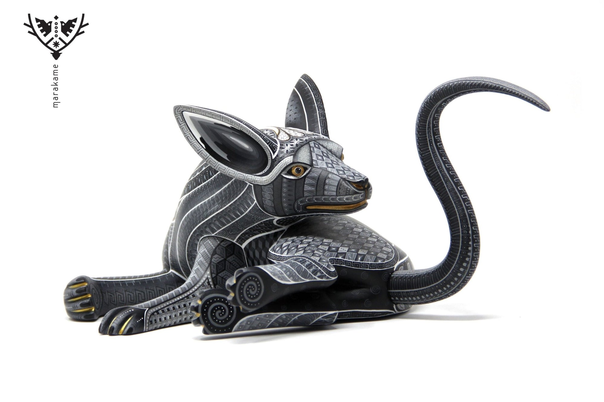 Alebrije - Perro Xoloitzcuintle - Arte Huichol - Marakame