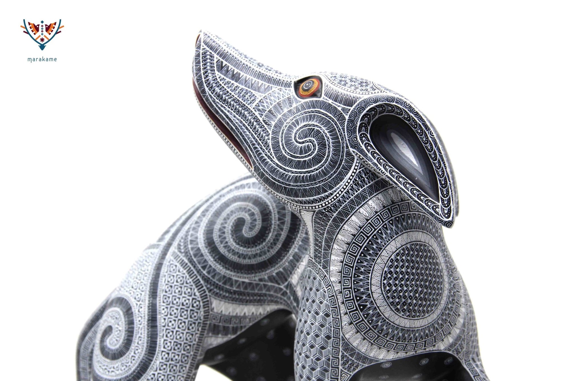 Alebrije - Perro Zapoteca - Arte Huichol - Marakame