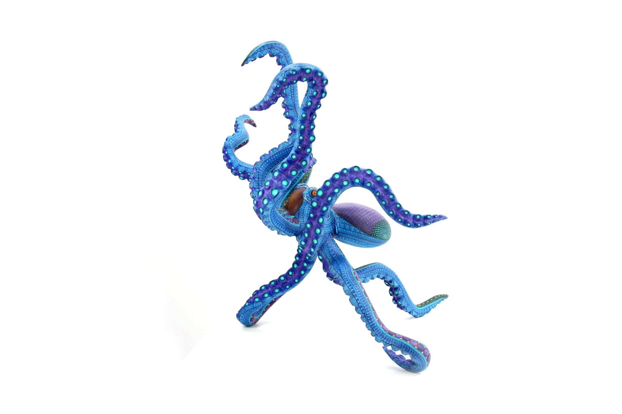 Alebrije - Pulpo Zapoteca II - Arte Huichol - Marakame