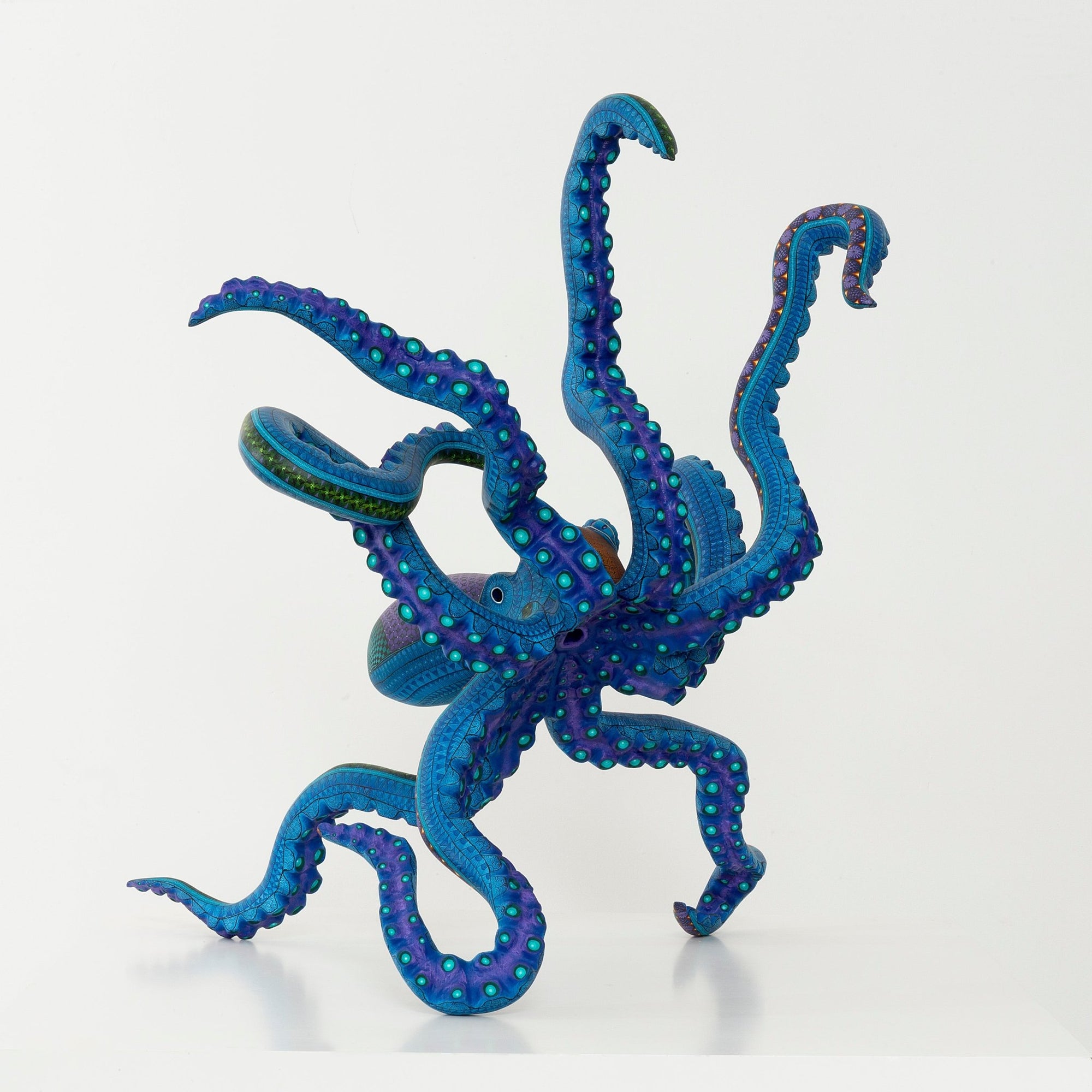 Alebrije - Pulpo Zapoteca II - Arte Huichol - Marakame
