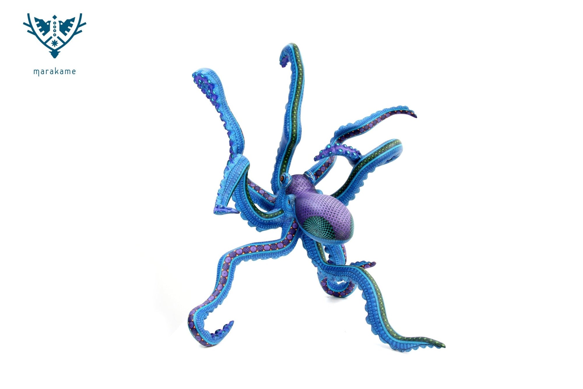 Alebrije - Pulpo Zapoteca II - Arte Huichol - Marakame