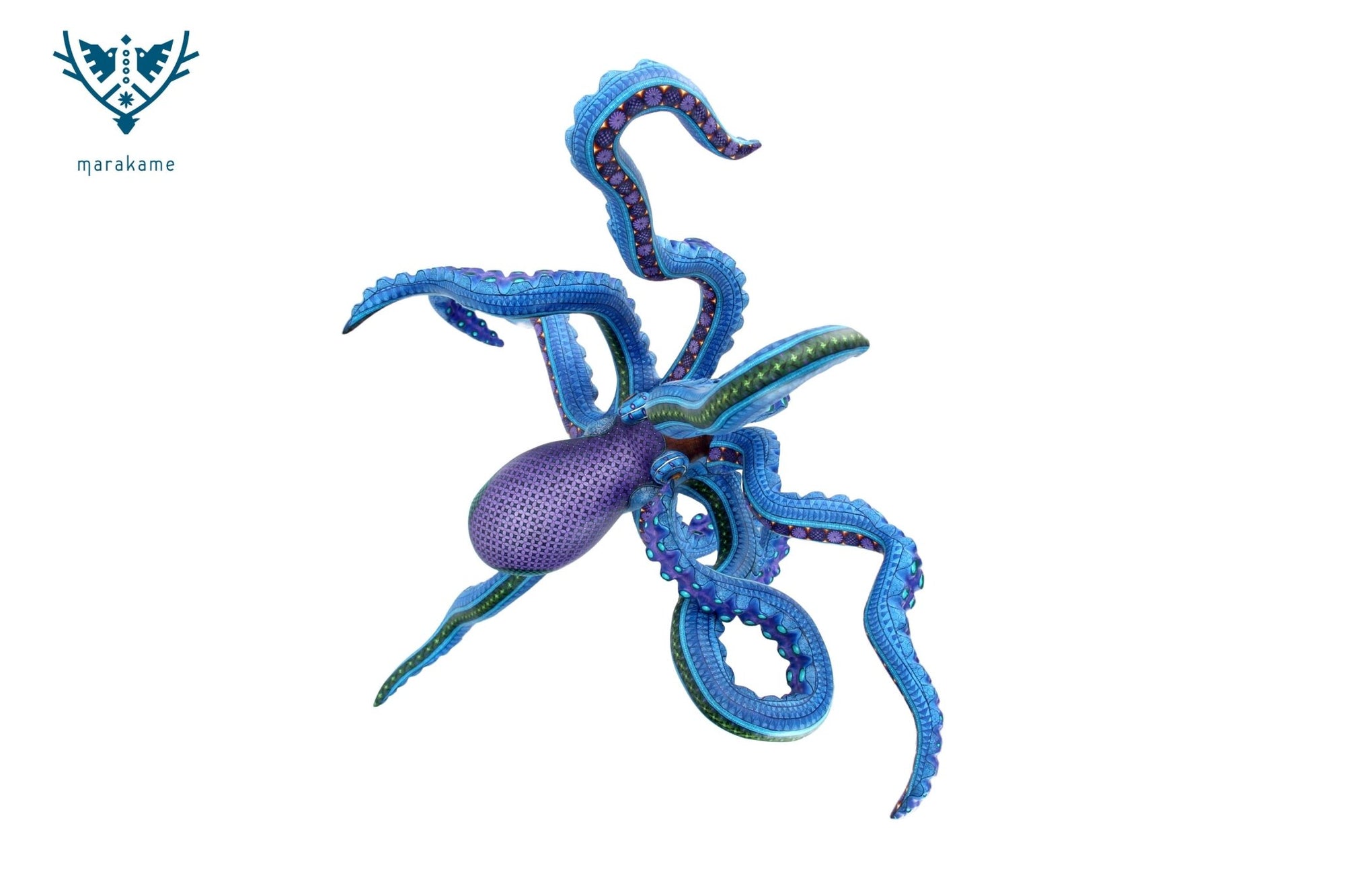 Alebrije - Pulpo Zapoteca II - Arte Huichol - Marakame