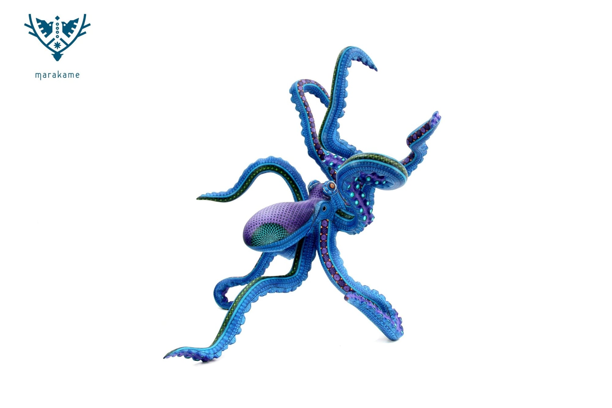 Alebrije - Pulpo Zapoteca II - Arte Huichol - Marakame
