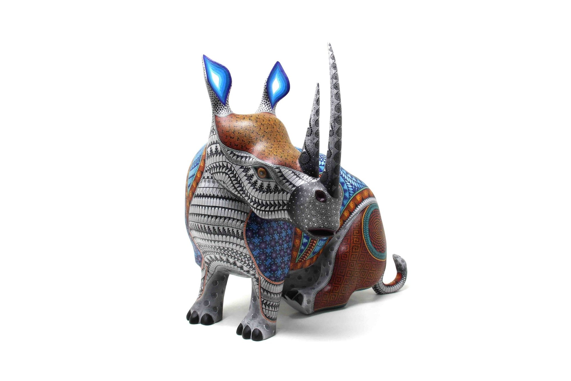 Alebrije - Rinoceronte - Arte Huichol - Marakame